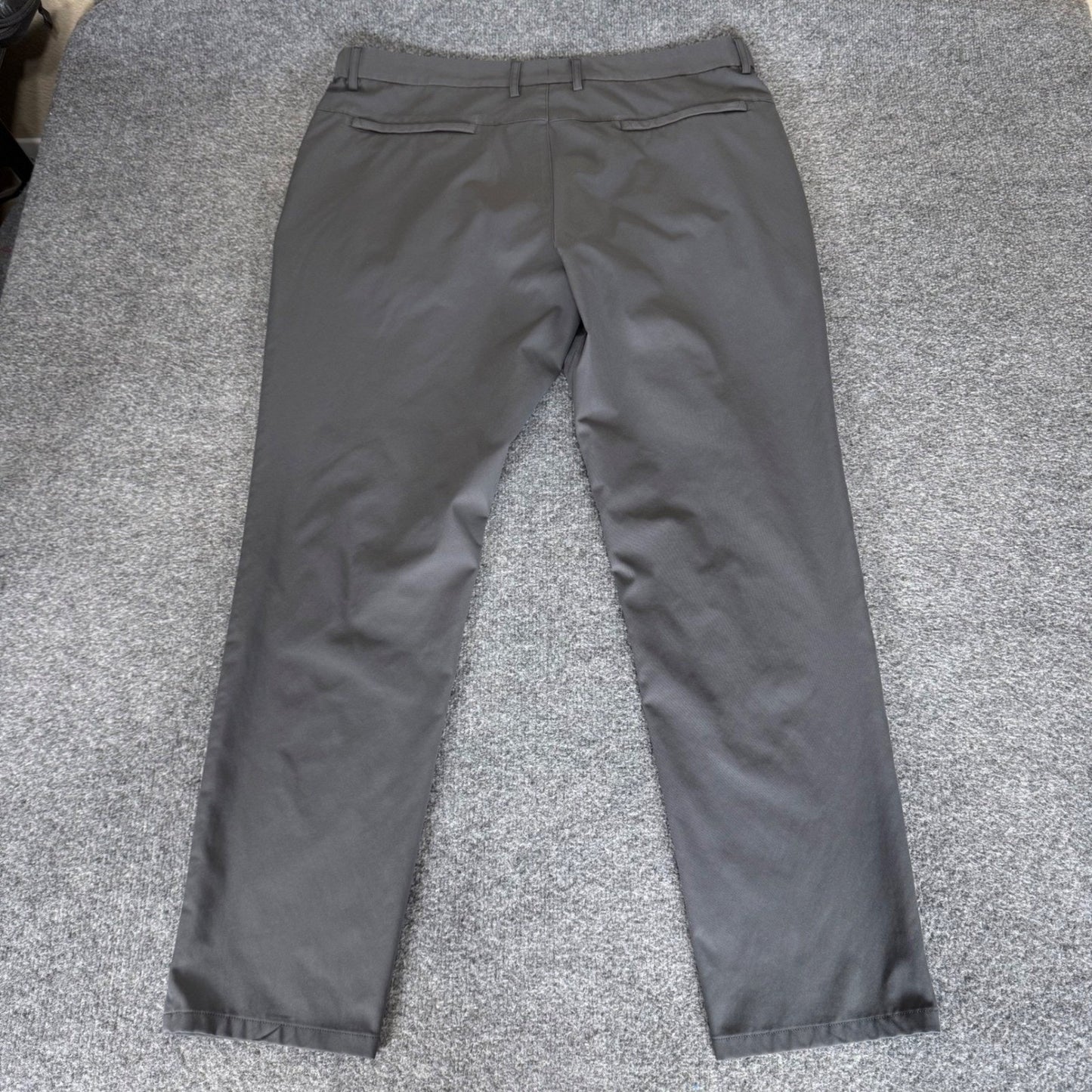 Jack Archer Jetsetter Pants Mens 38x30.5 Gray Chino Stretch Travel Casual Pants