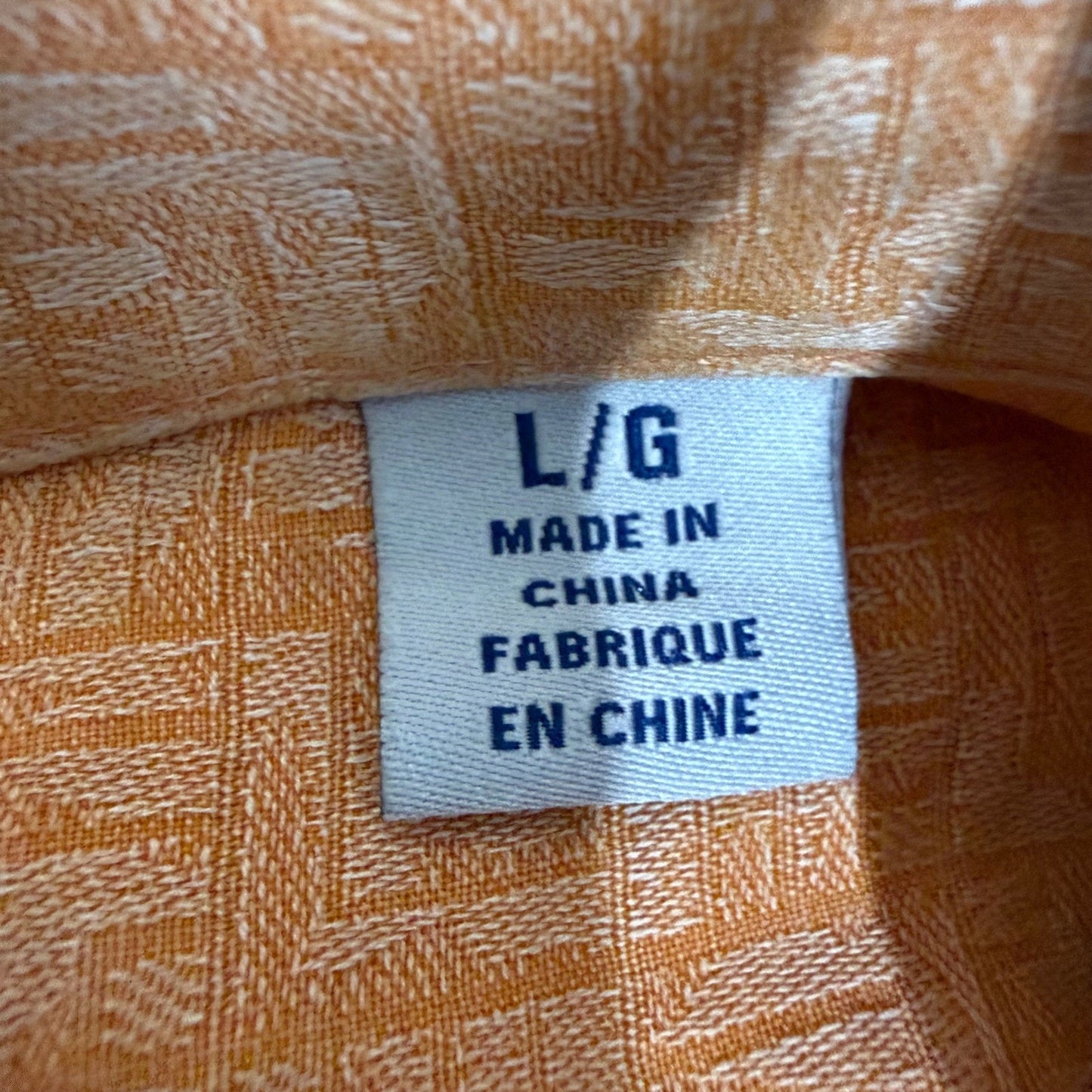 Tommy Bahama Mens Large Orange 100% Silk Short Sleeve Button Up Shirt Resort