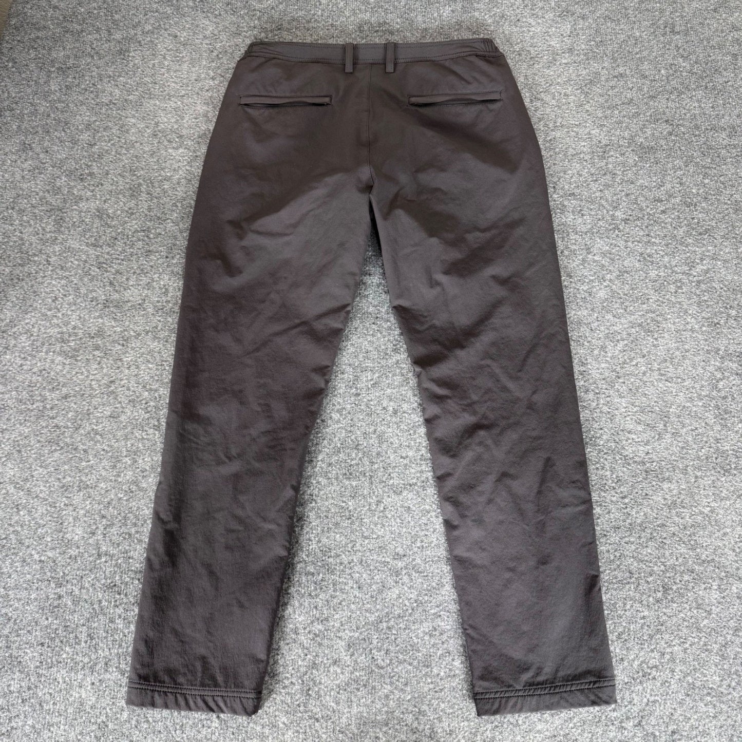 U-510 Mens Technical Performance Stretch Pants Charcoal Gray 32x27 Travel Chino