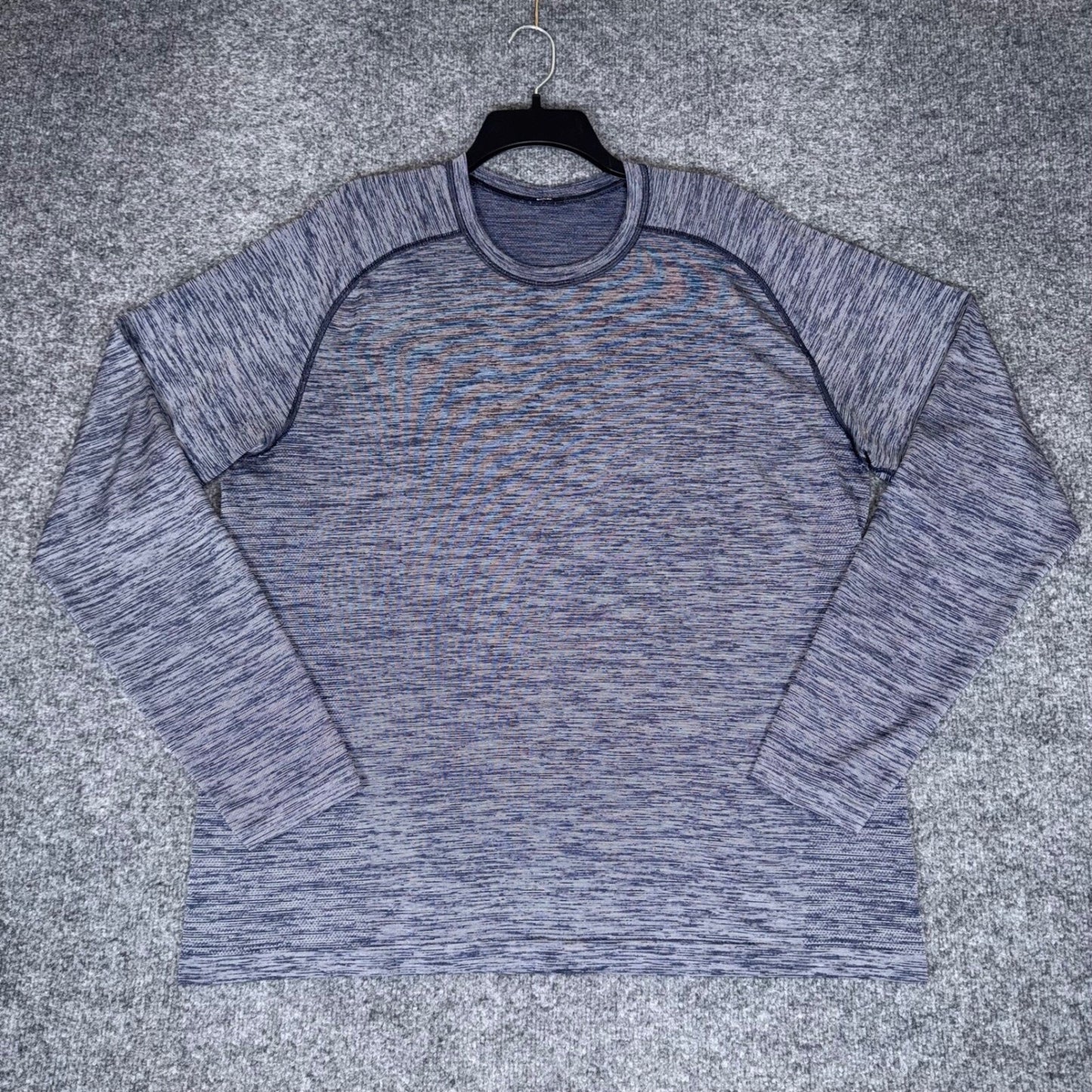 Lululemon Shirt Mens 2XL Blue Long Sleeve Athletic Training Gym Pullover Stretch