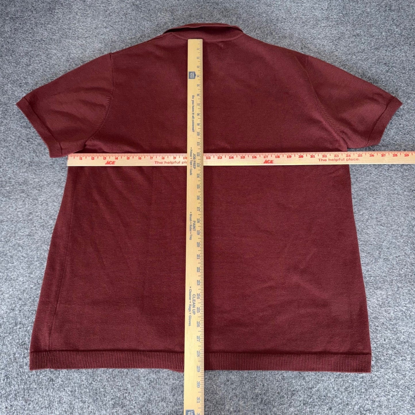 Taylor Stitch Mens Cherry Stripe Organic Cotton Knit 2XL Button Down Polo 46
