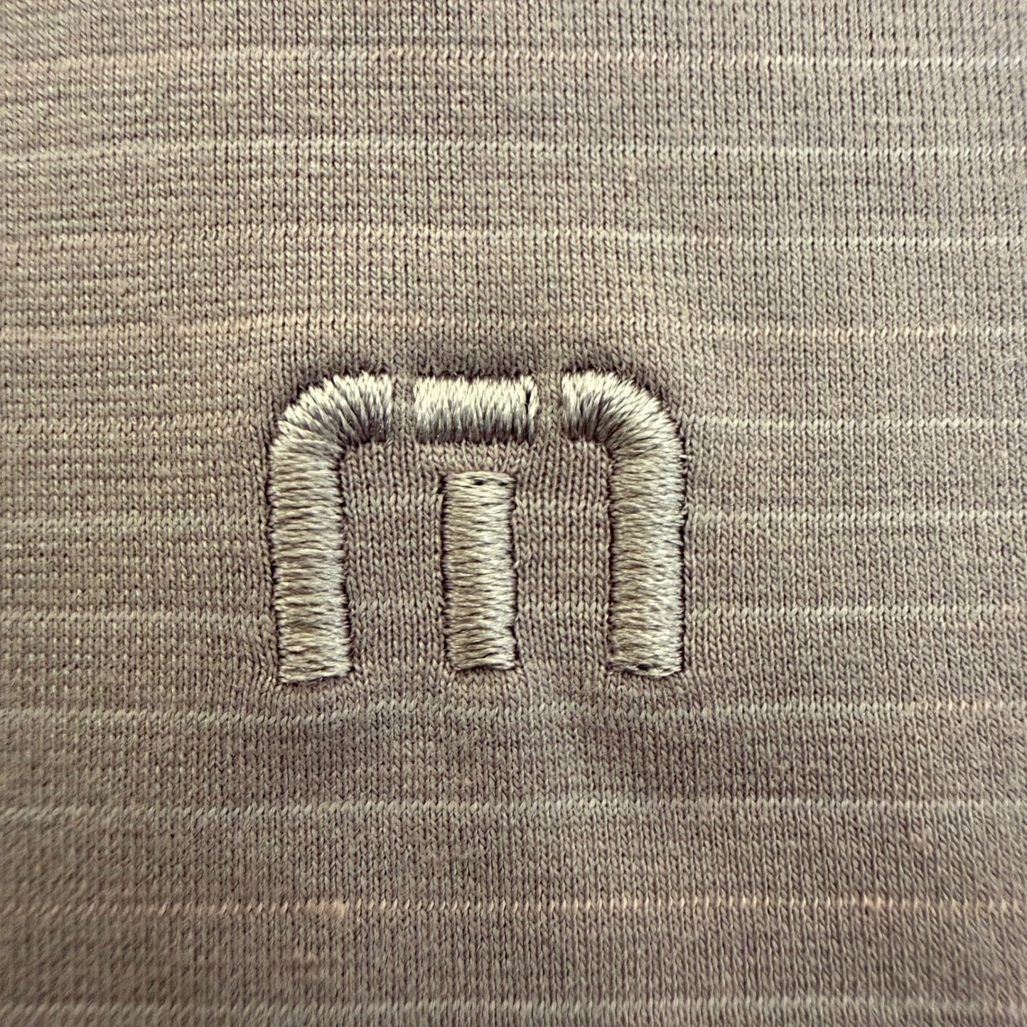 Travis Mathew Polo Shirt Mens XL Purple Striped Golf Performance Short Sleeve