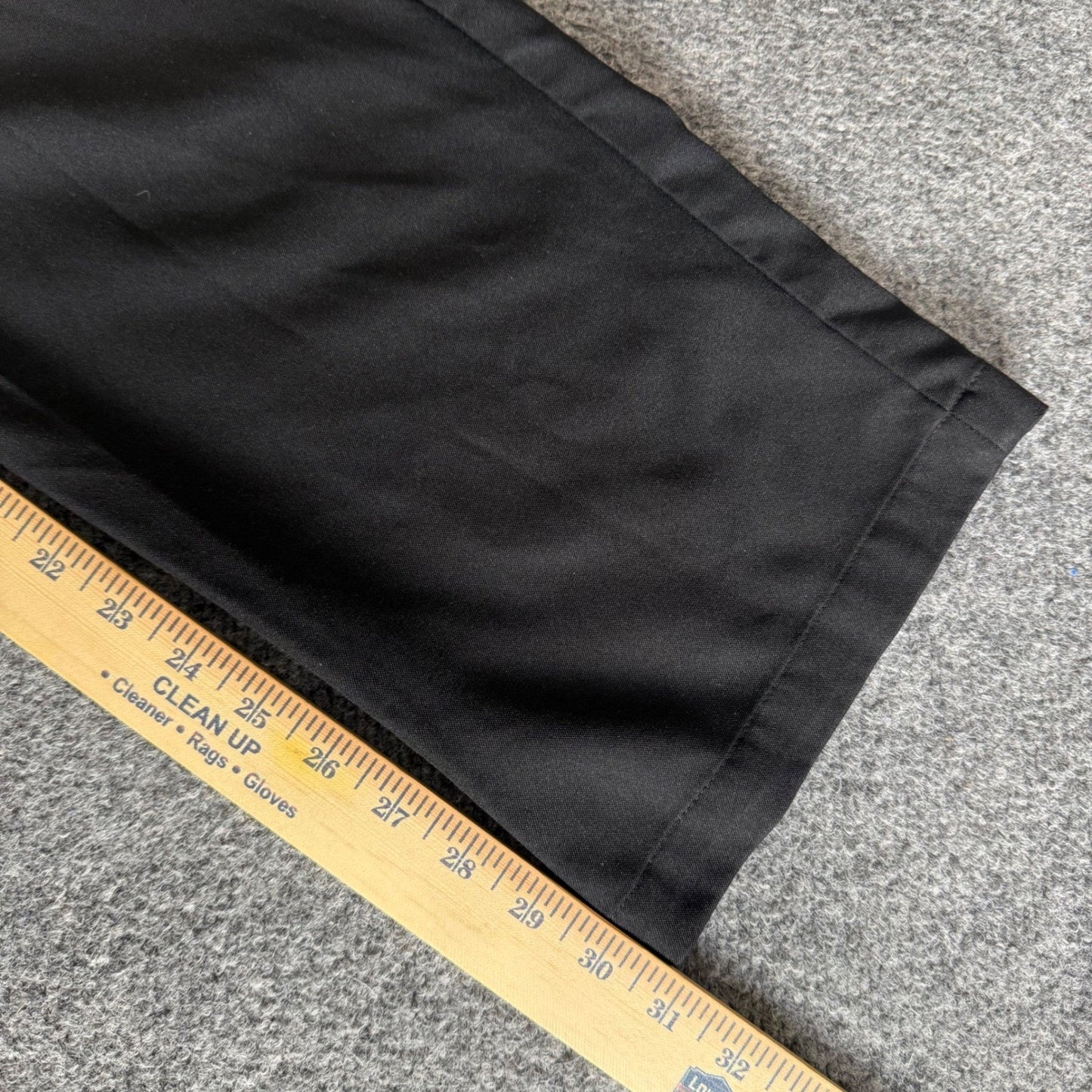 Haggar Cool 18 Pro Mens Black Dress Pants 34x31 Classic Fit Flat Front Trousers