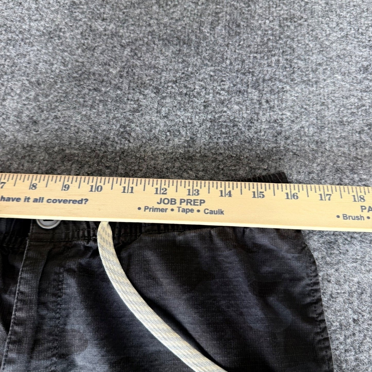 Vuori Ripstop Short Men L Large Black Camo V370 Hiking Training Gym Athletic Run