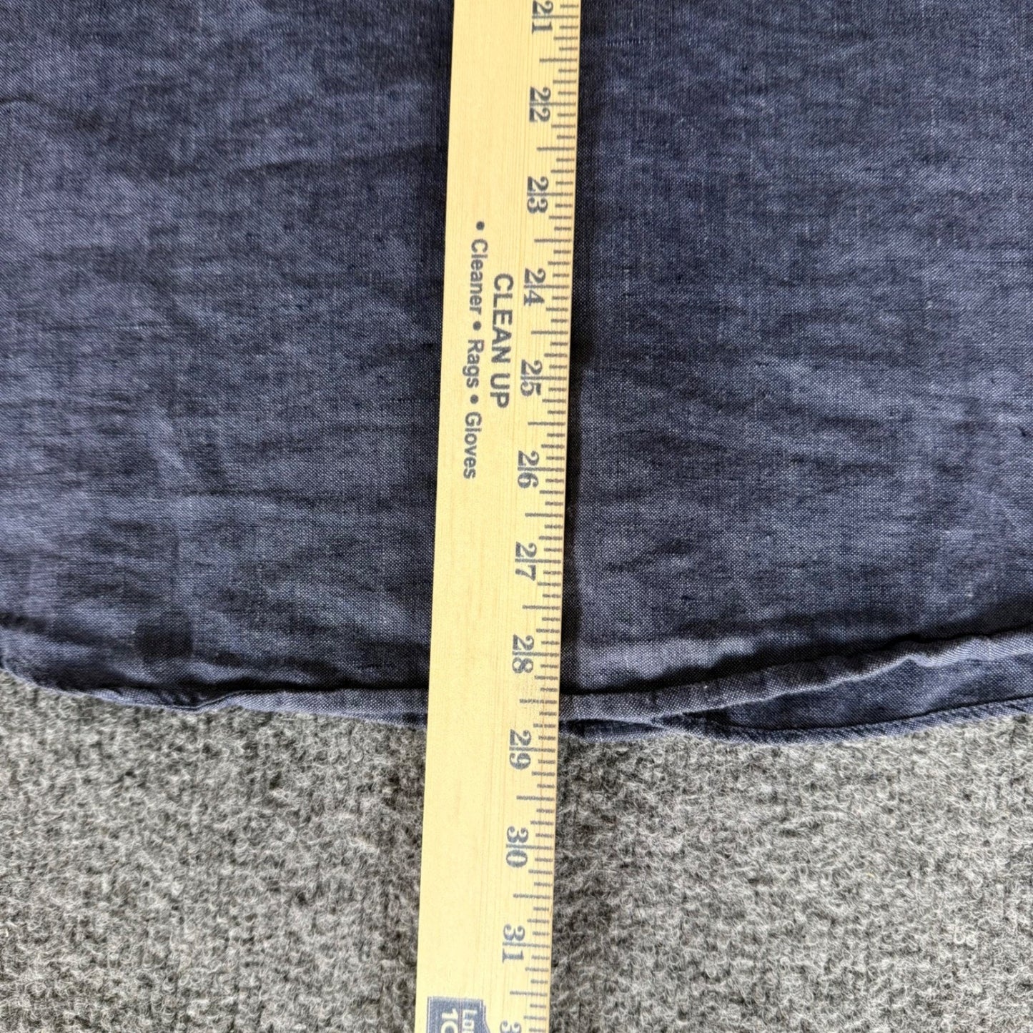 UNTUCKit Mens Large Slim Fit 100% Linen Short Sleeve Button Up Shirt Blue Casual