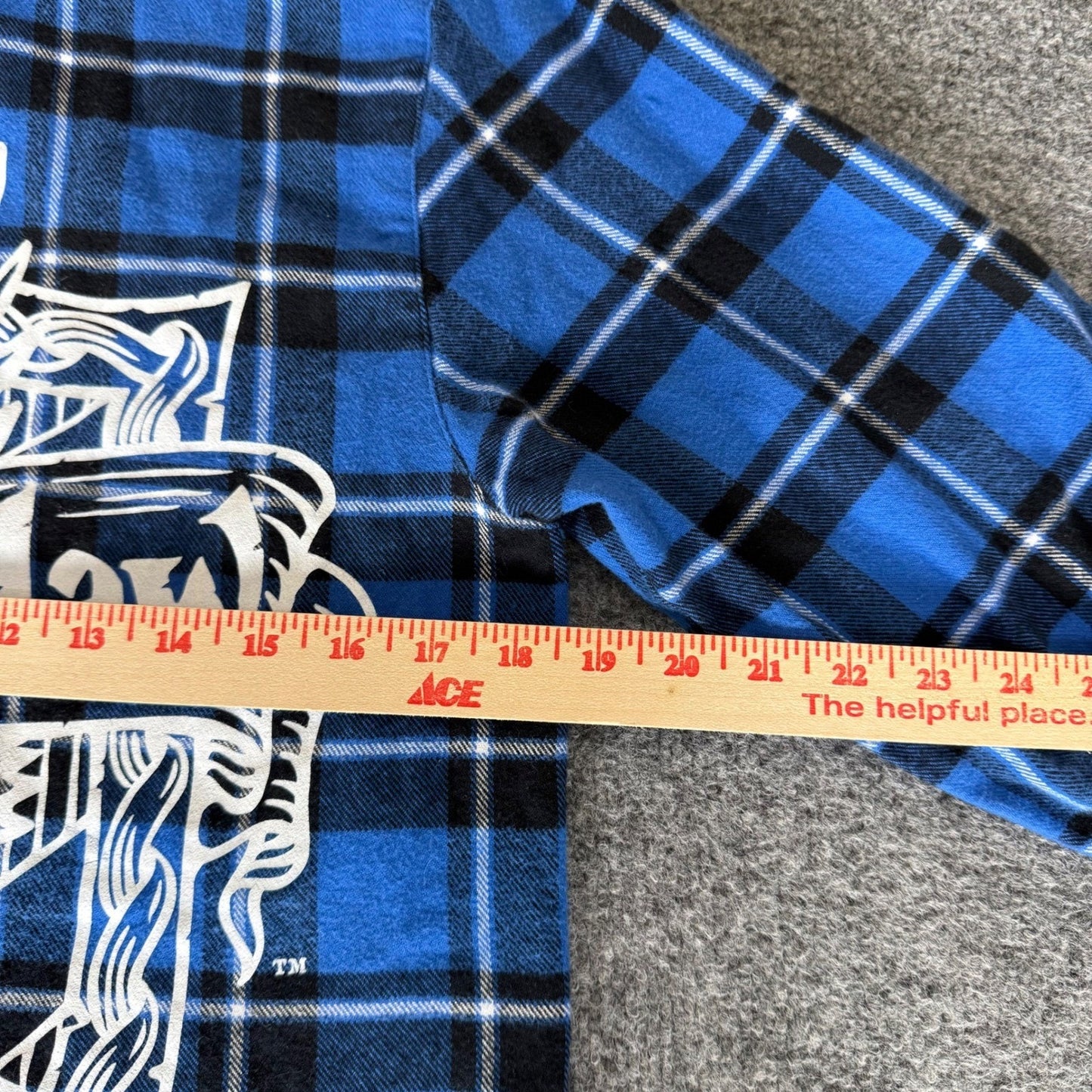 Harry Potter Ravenclaw Cakeworthy Flannel Shirt Mens Medium Blue Plaid Wizard