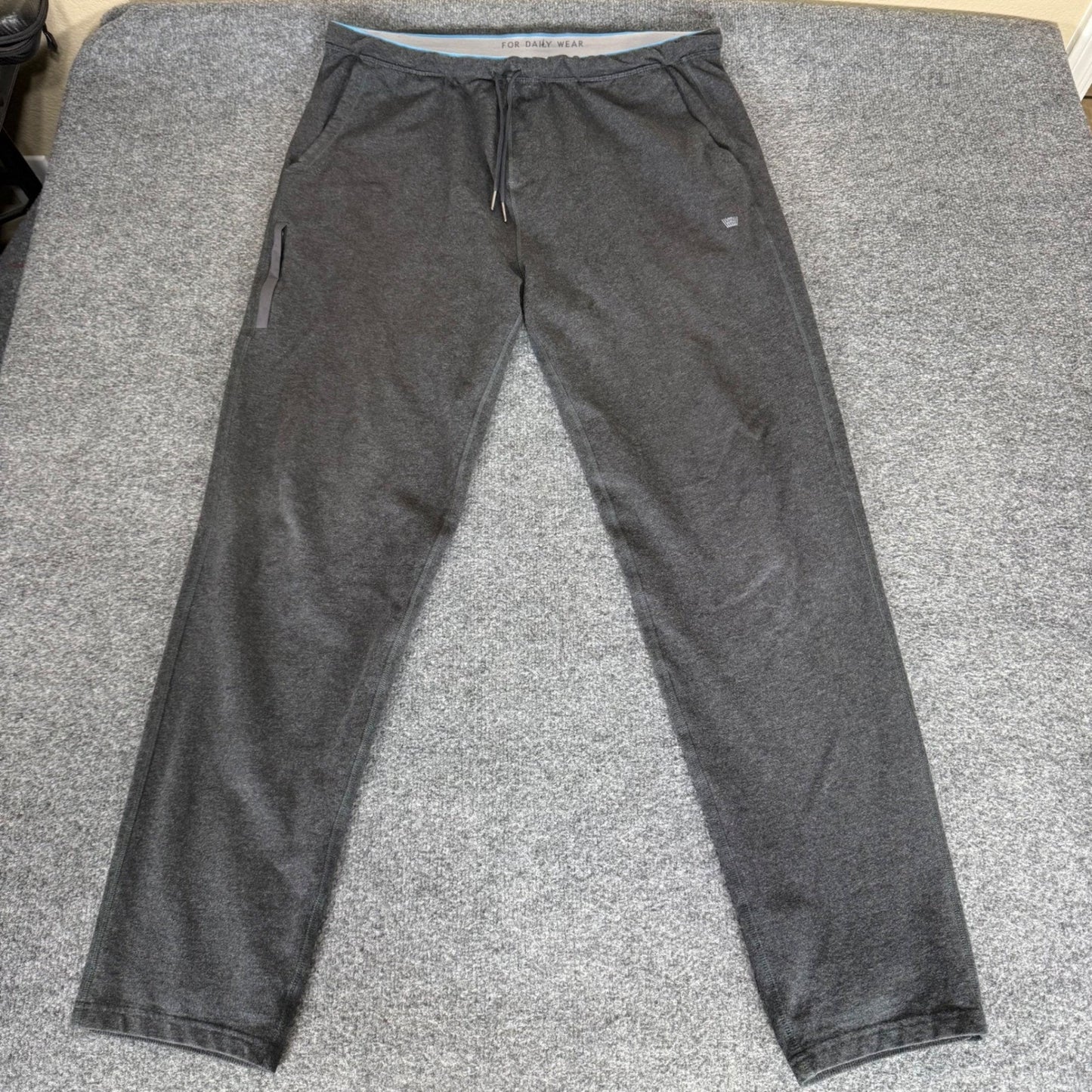 Mack Weldon Ace Sweatpants Mens XXL Tall Gray Joggers Stretch Lounge Athletic