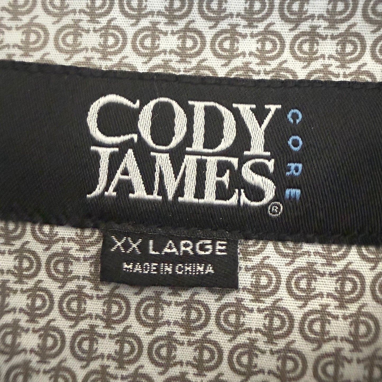 Cody James Mens XXL Geometric Button Up Shirt Long Sleeve Western Cowboy Casual