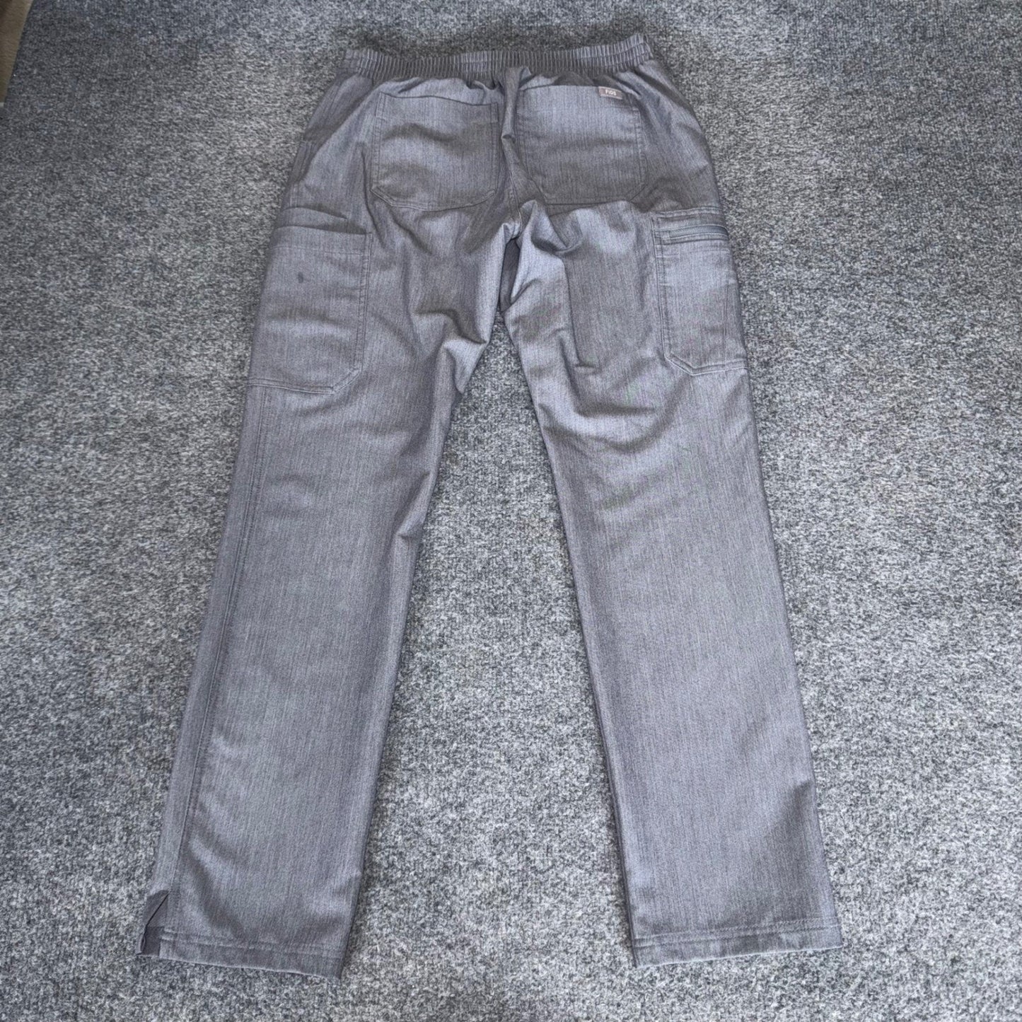 FIGS Womens Yola High Waisted Skinny Scrub Pants Small Gray Medical Healthcare
