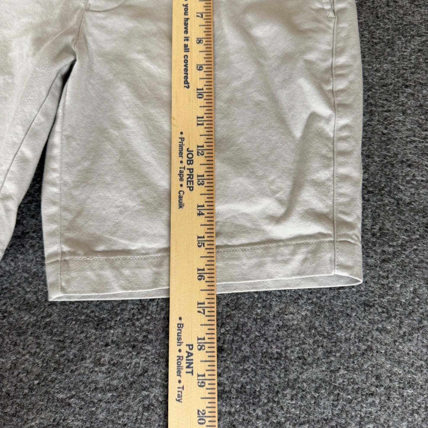 Peter Millar Pilot Twill Short Mens 30 Beige Chino Pima Cotton Flat Front Casual