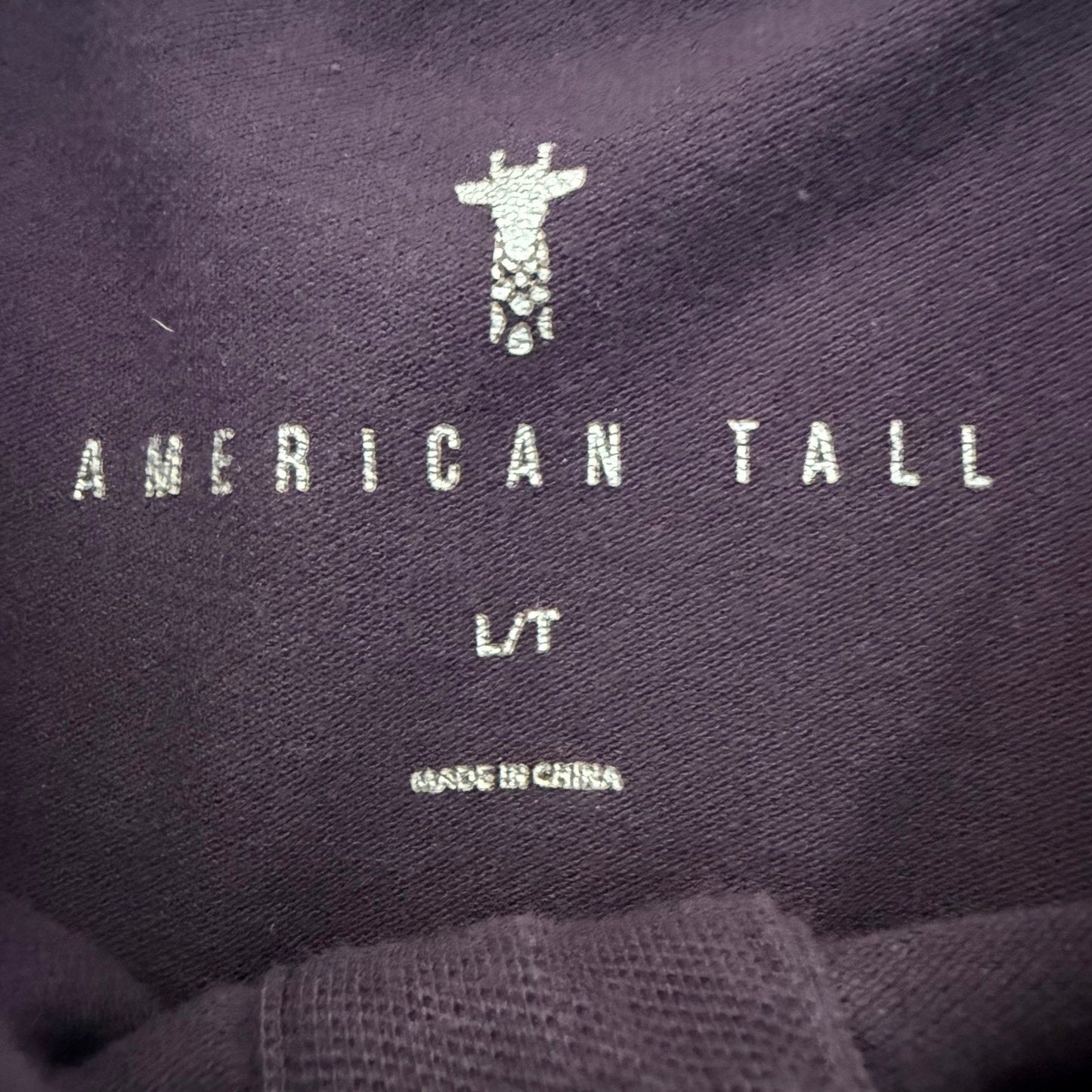 American Tall Mens Large LT Purple Polo Shirt Short Sleeve Casual Classic Cotton