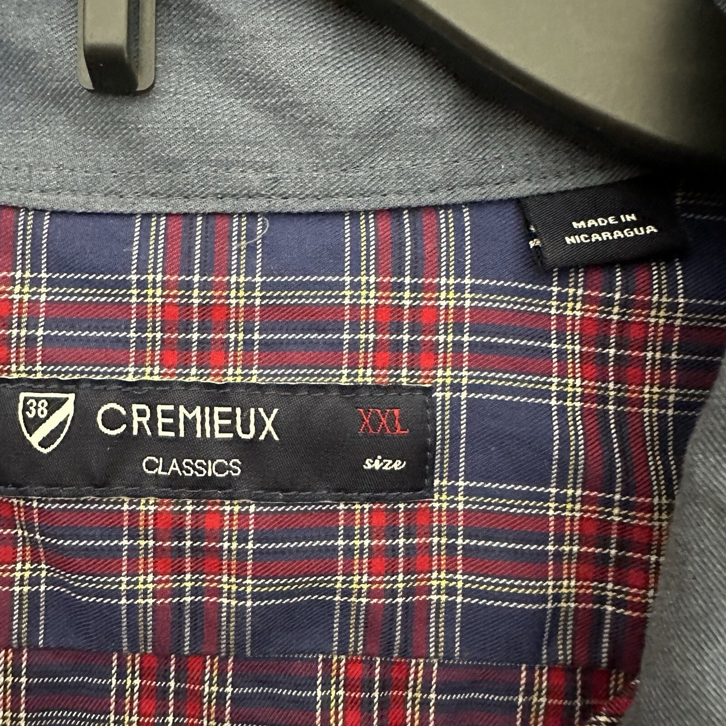 Cremieux Shirt Mens 2XL Blue Red Plaid Long Sleeve Button Up Casual Pocket Adult