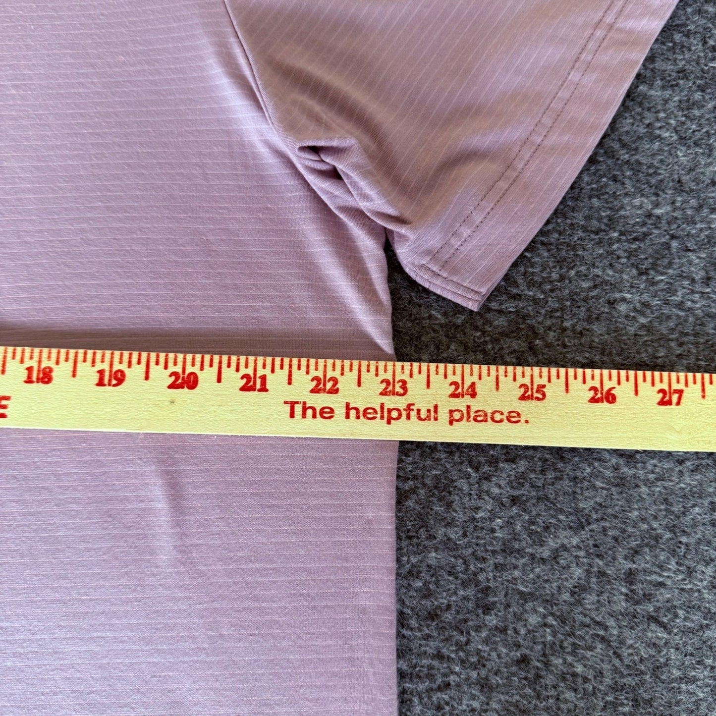 Travis Mathew Polo Shirt Mens XL Purple Striped Golf Performance Short Sleeve