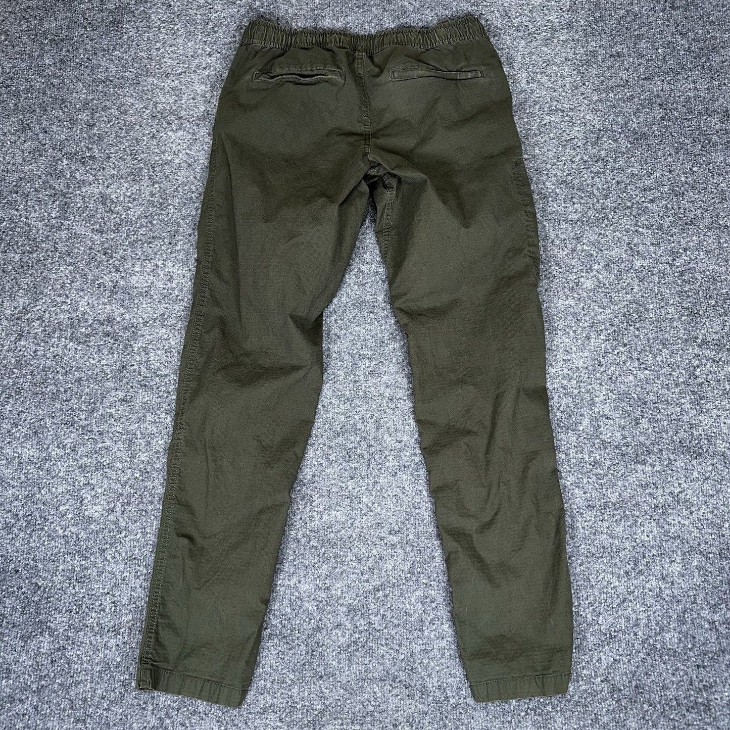 BYLT Pants Men's M 30x30 Olive Green Tapered Ripstop Drawstring Utility Jogger