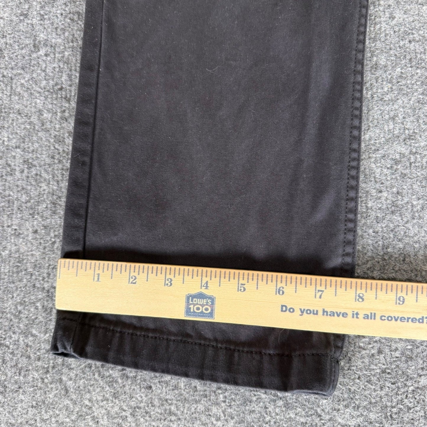 Vans Mens Relaxed Fit Chino Pants Black Cotton 31x29 Skate Casual Streetwear