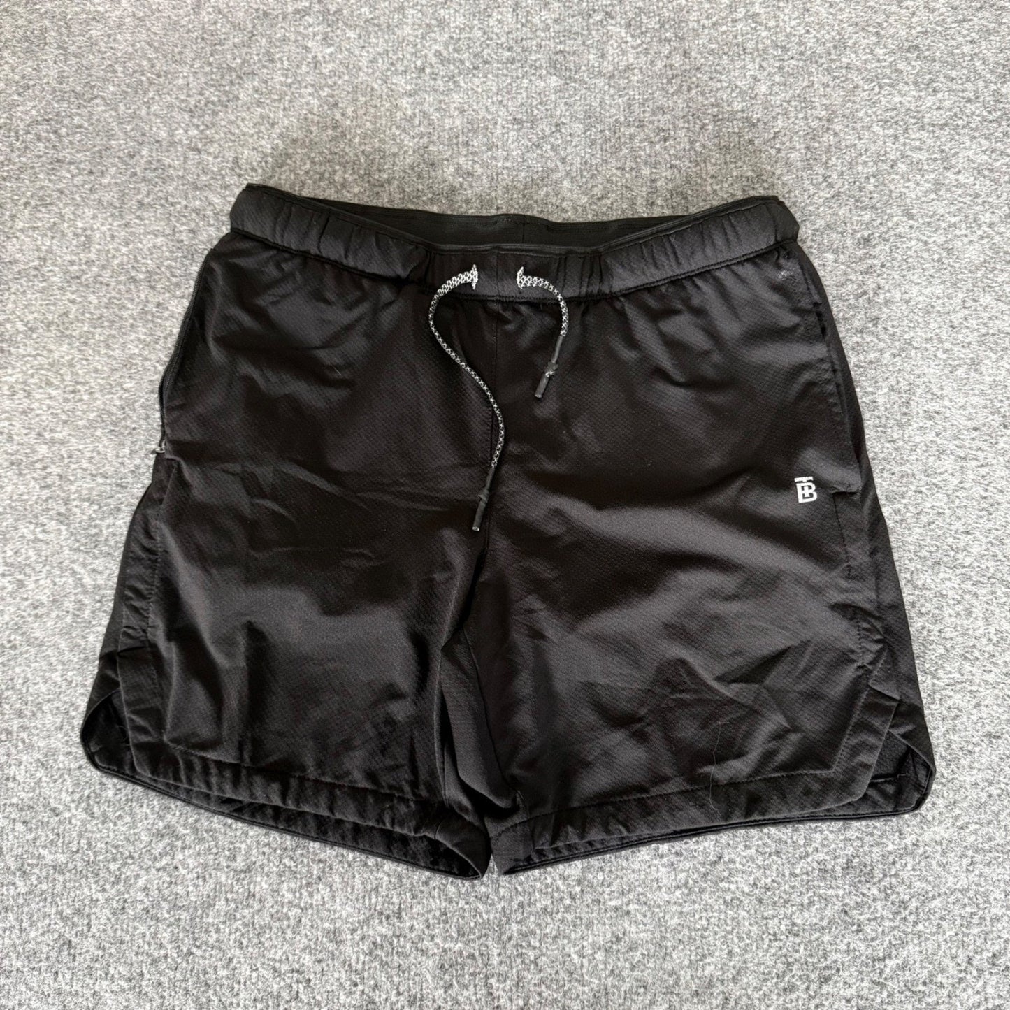 Born Tough Mens Airpro Running Shorts Black Small Liner Gym Workout Training