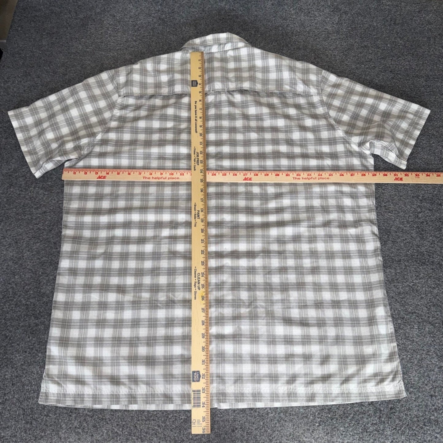 Croft & Barrow Mens XXLT Quick Dry Plaid Short Sleeve Button Up Shirt Outdoor