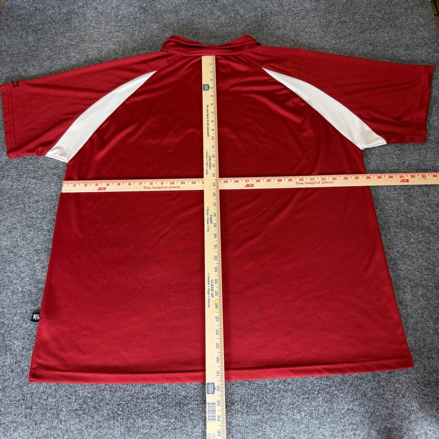 San Francisco 49ers Polo Shirt 3XL Mens Red Short Sleeve NFL Football