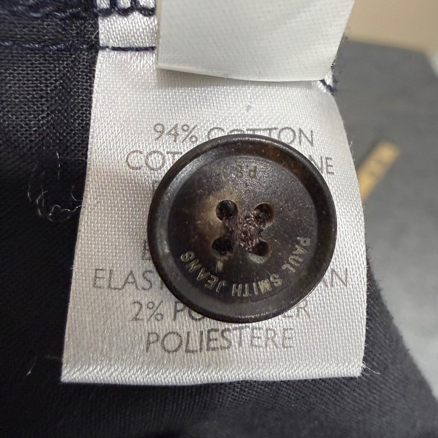 Paul Smith Dress Pants Mens 34x28 Black Pinstripe Straight Leg Business Casual