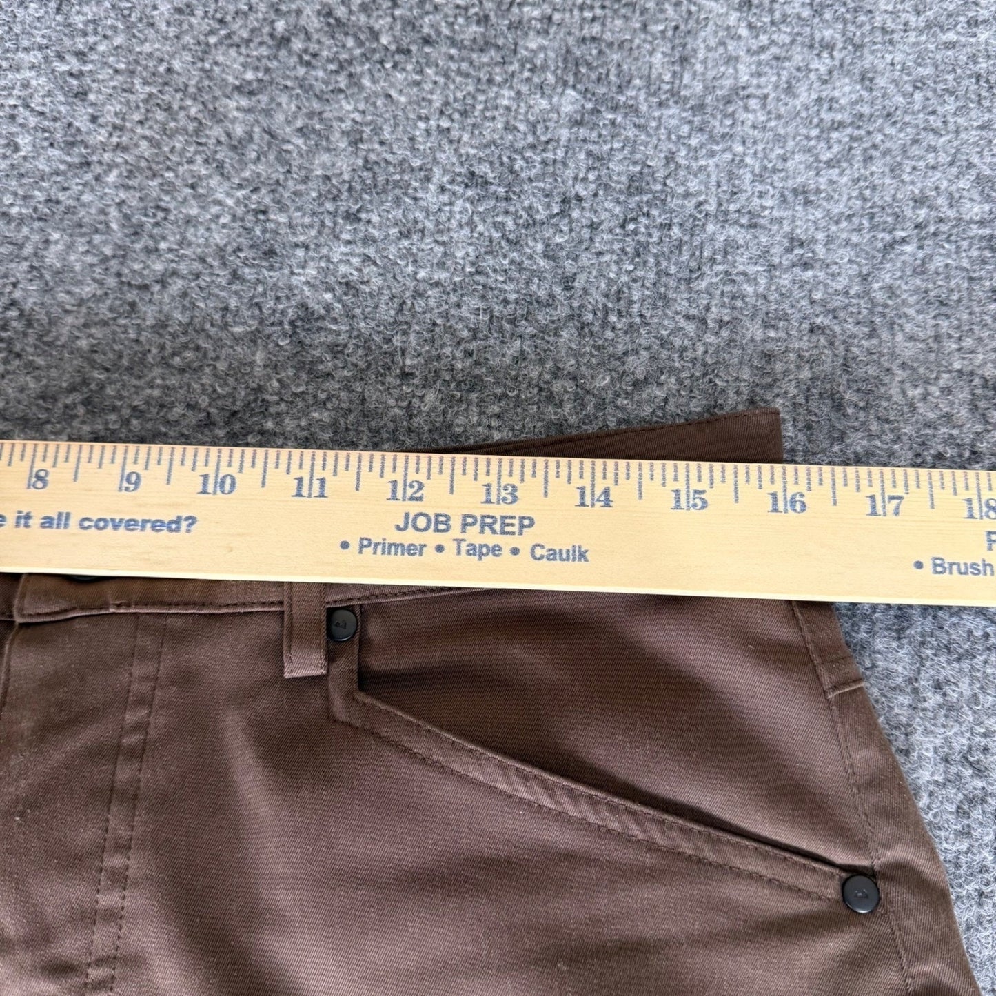 Myles Pants Mens 32x32 Brown Athletic Slim Performance Stretch Casual Everyday
