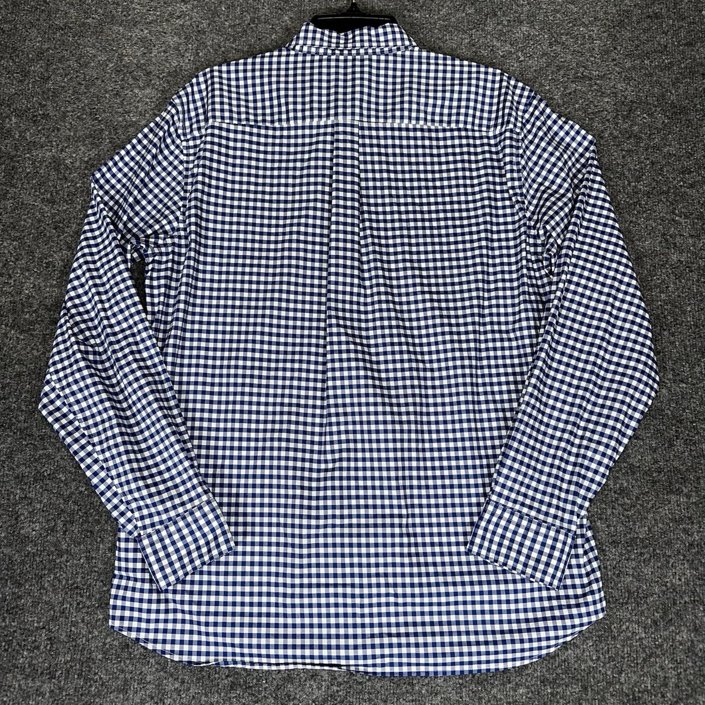 Vineyard Vines Shirt Mens M Blue Gingham On The Go Long Sleeve Button-Down Adult