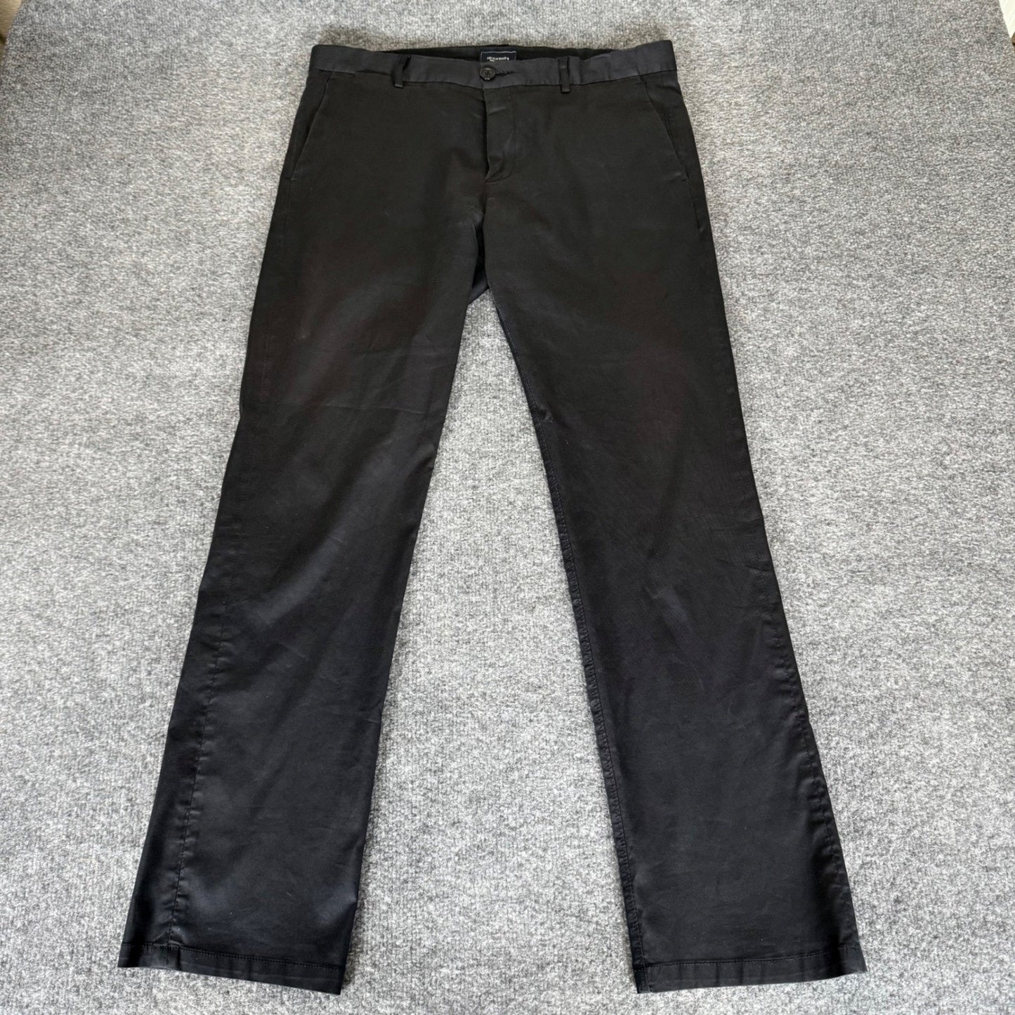 7 Diamonds Parker Pants Mens 33x32 (34x31) Black Stretch Casual Performance Golf