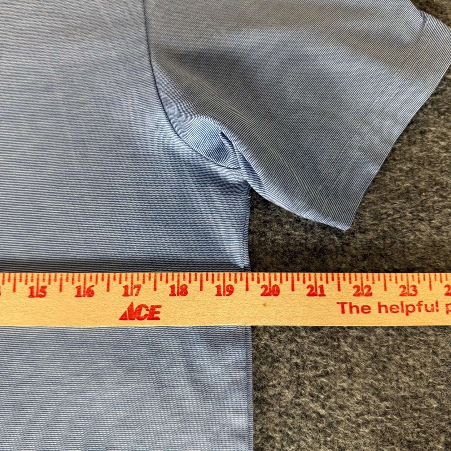 Travis Mathew Polo Shirt Mens M Blue Short Sleeve Golf Stretch Casual Athletic