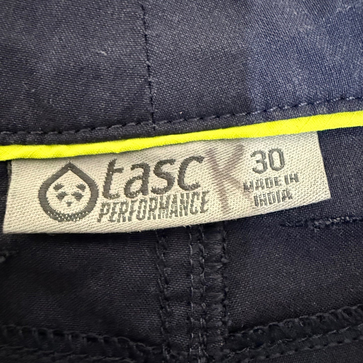 Tasc Performance Pants Mens 30x32 Navy Blue Bamboo Athletic Casual Golf Chino