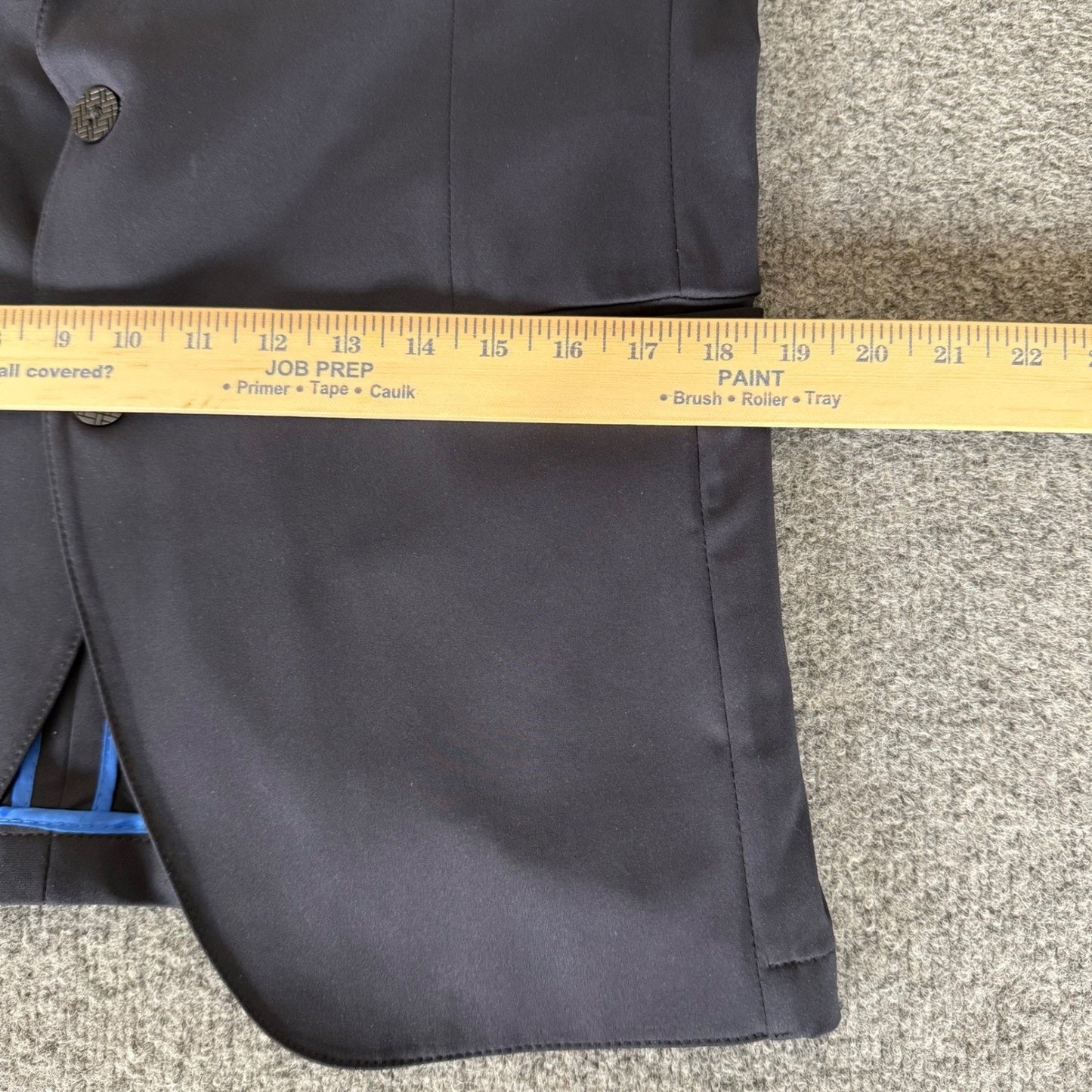 Twillory Blazer Suit Jacket Mens 40S Navy Blue Tailored Business Casual Travel