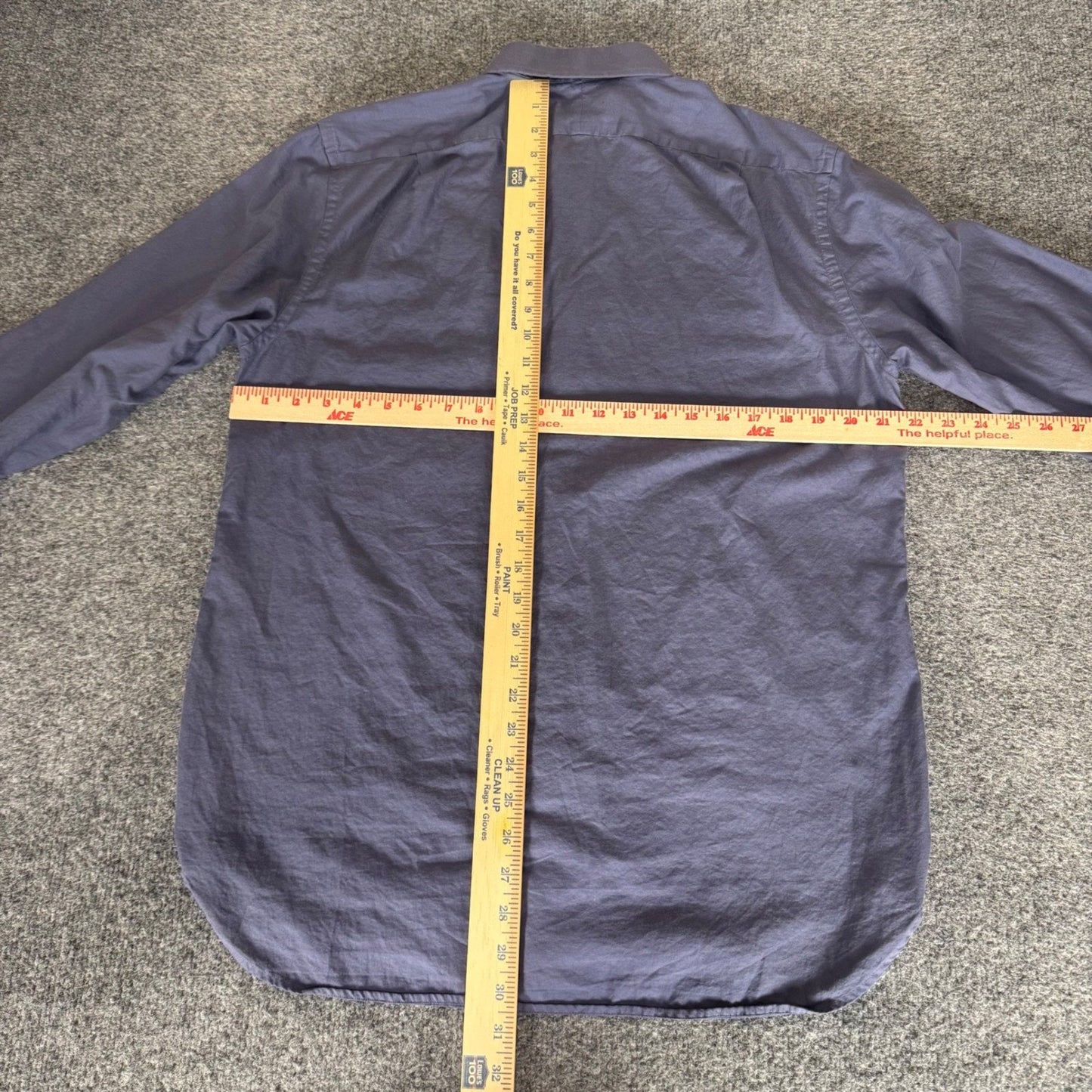 Quince Mens Large Blue Long Sleeve Button Up Shirt Stretch Casual Lightweight