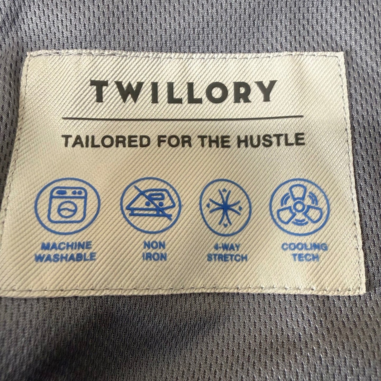 Twillory Blazer Suit Jacket Mens 40S Navy Blue Tailored Business Casual Travel