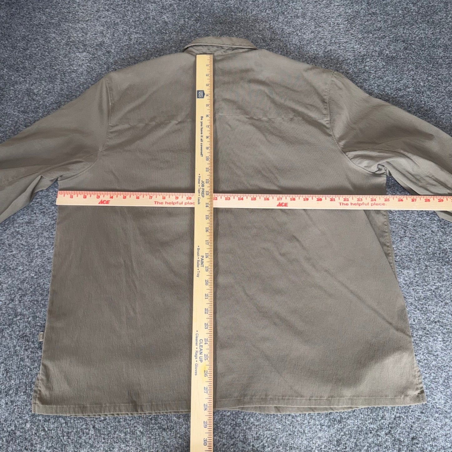 Lululemon Mens XL Olive Long Sleeve Button Up Shirt Stretch Casual Office Travel