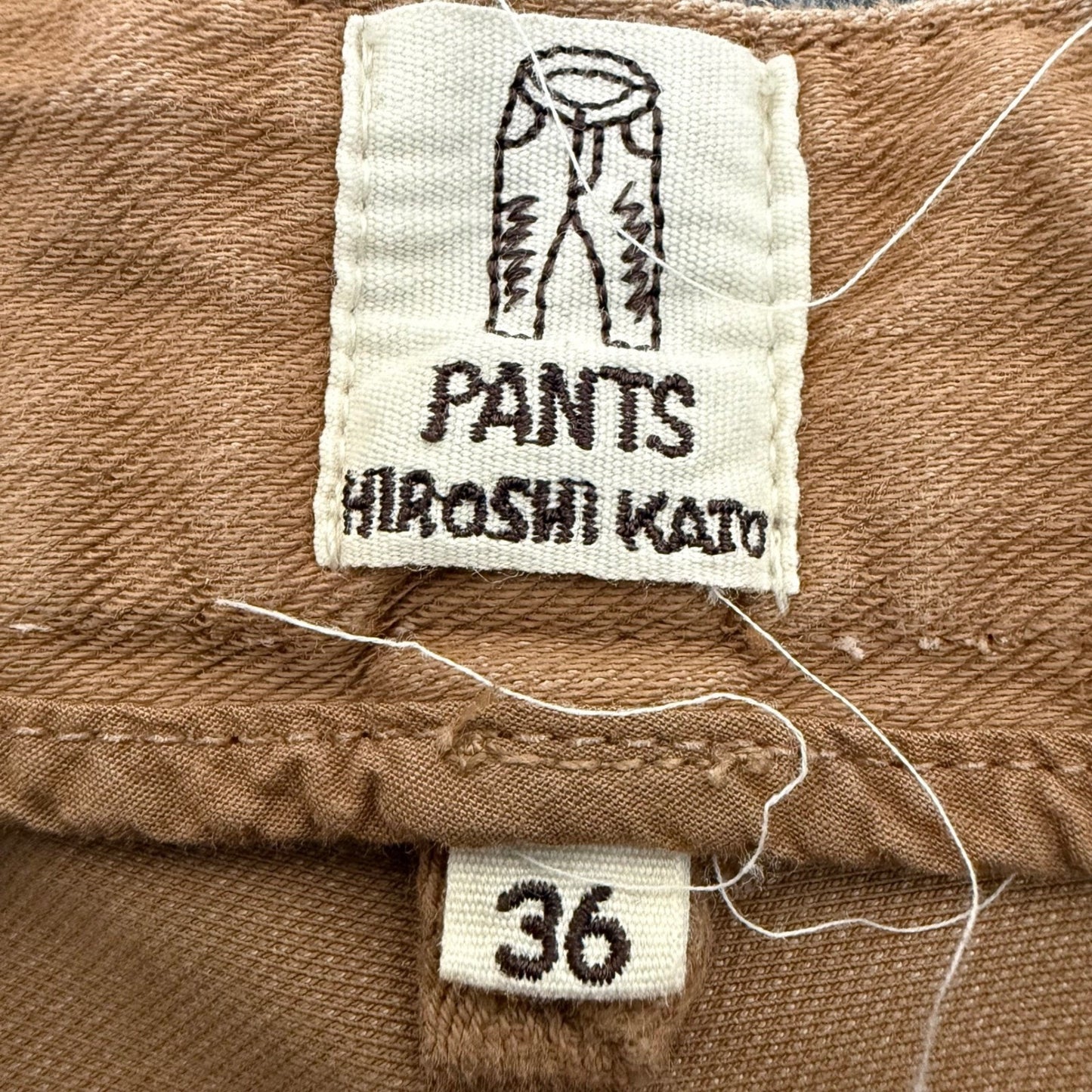 Hiroshi Kato The Ave Slim Chino Pants Mens 36x32 Tan Stretch Everyday Comfort