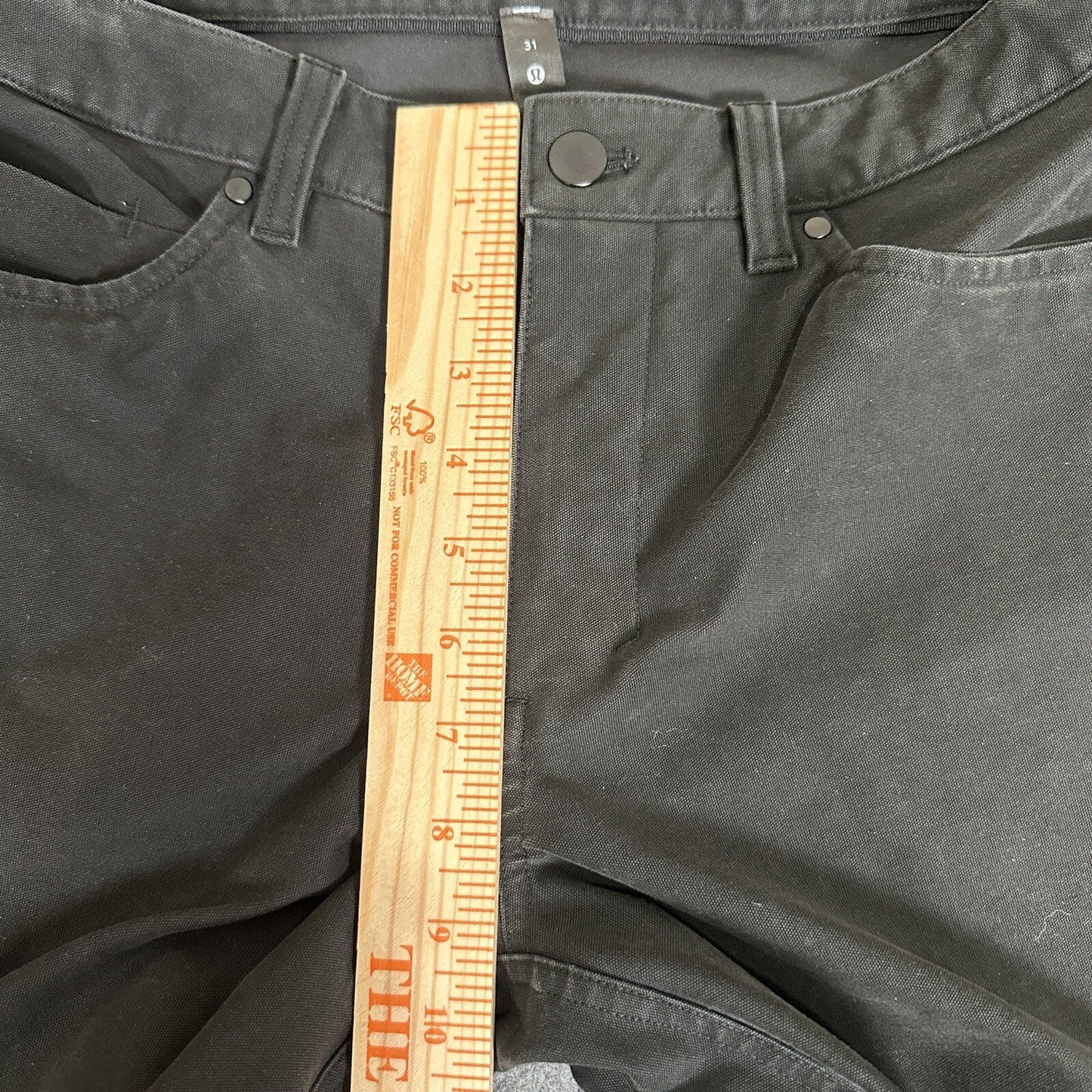Lululemon Mens ABC Pants 31 (Fits 32x28) Gray Chino Slim Fit Stretch Golf Casual