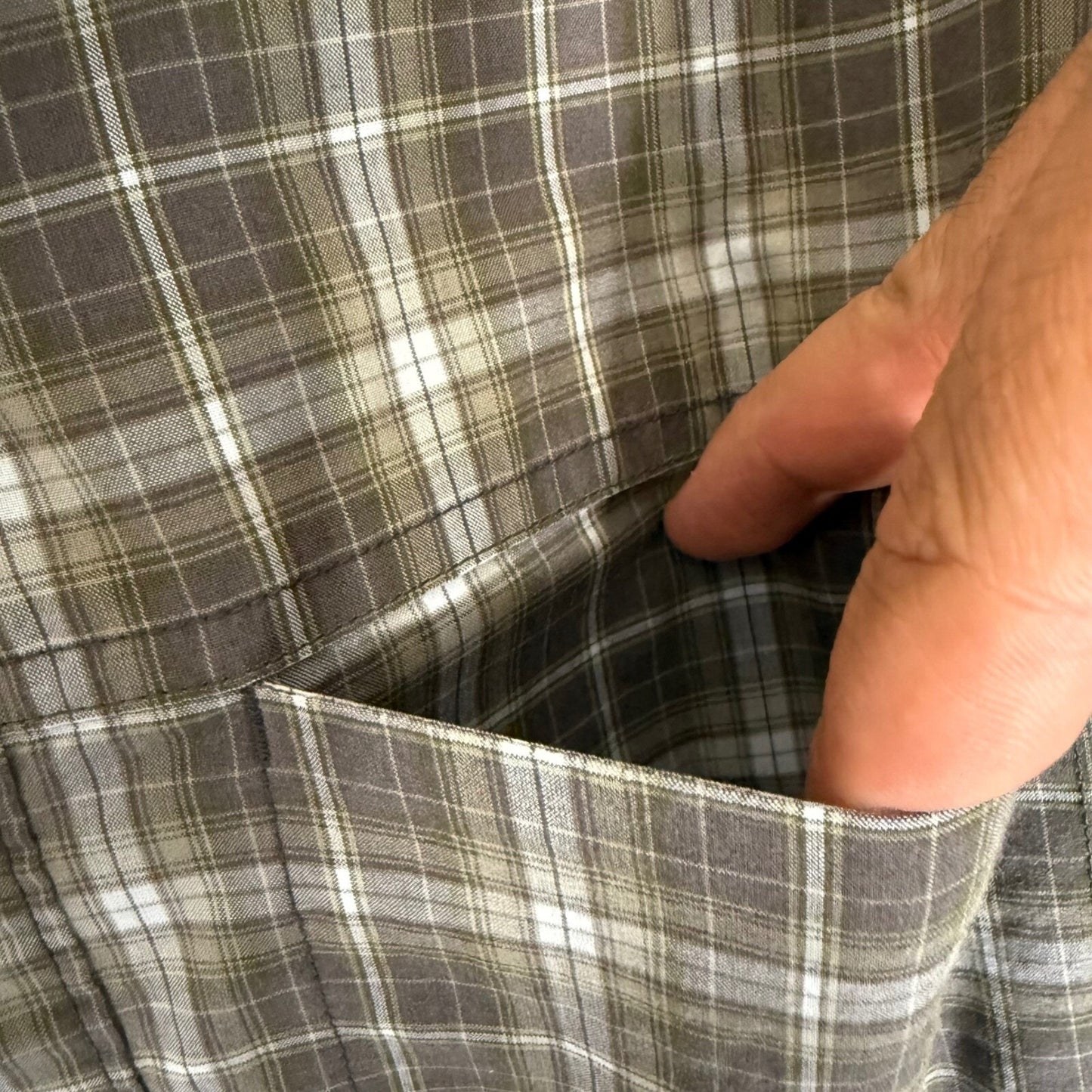 5.11 Tactical Plaid Shirt Short Sleeve Snap Button Casual Work Shirt Mens Medium