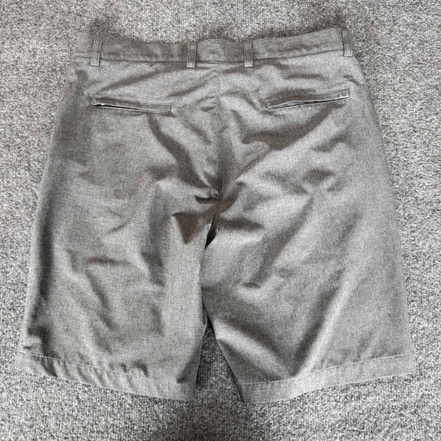 Peter Millar Shackelford Mens 35 Grey Performance Chino Golf Stretch Casual