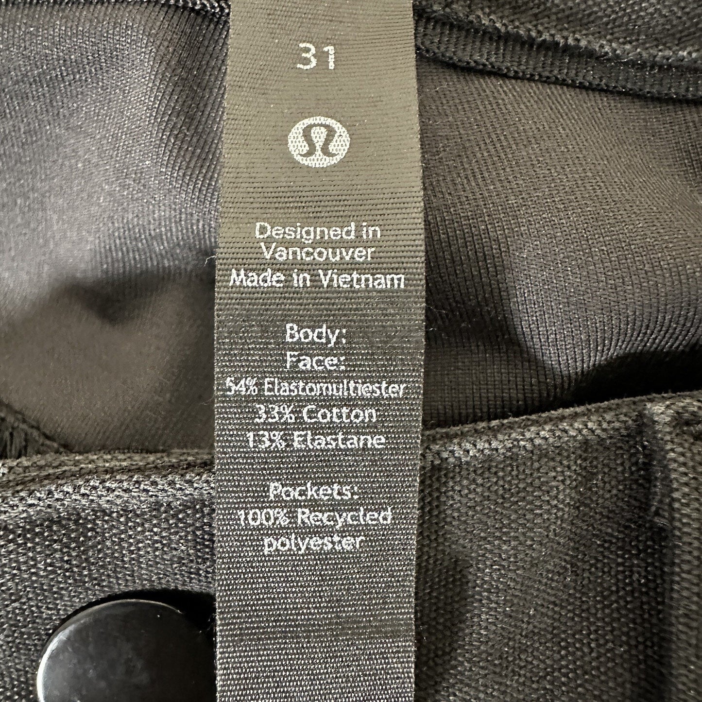 Lululemon Mens ABC Pants 31 (Fits 32x28) Gray Chino Slim Fit Stretch Golf Casual