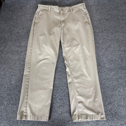 Duluth Trading 40 Grit Mens Pants 36x30 Beige Rugged Workwear Utility Durable