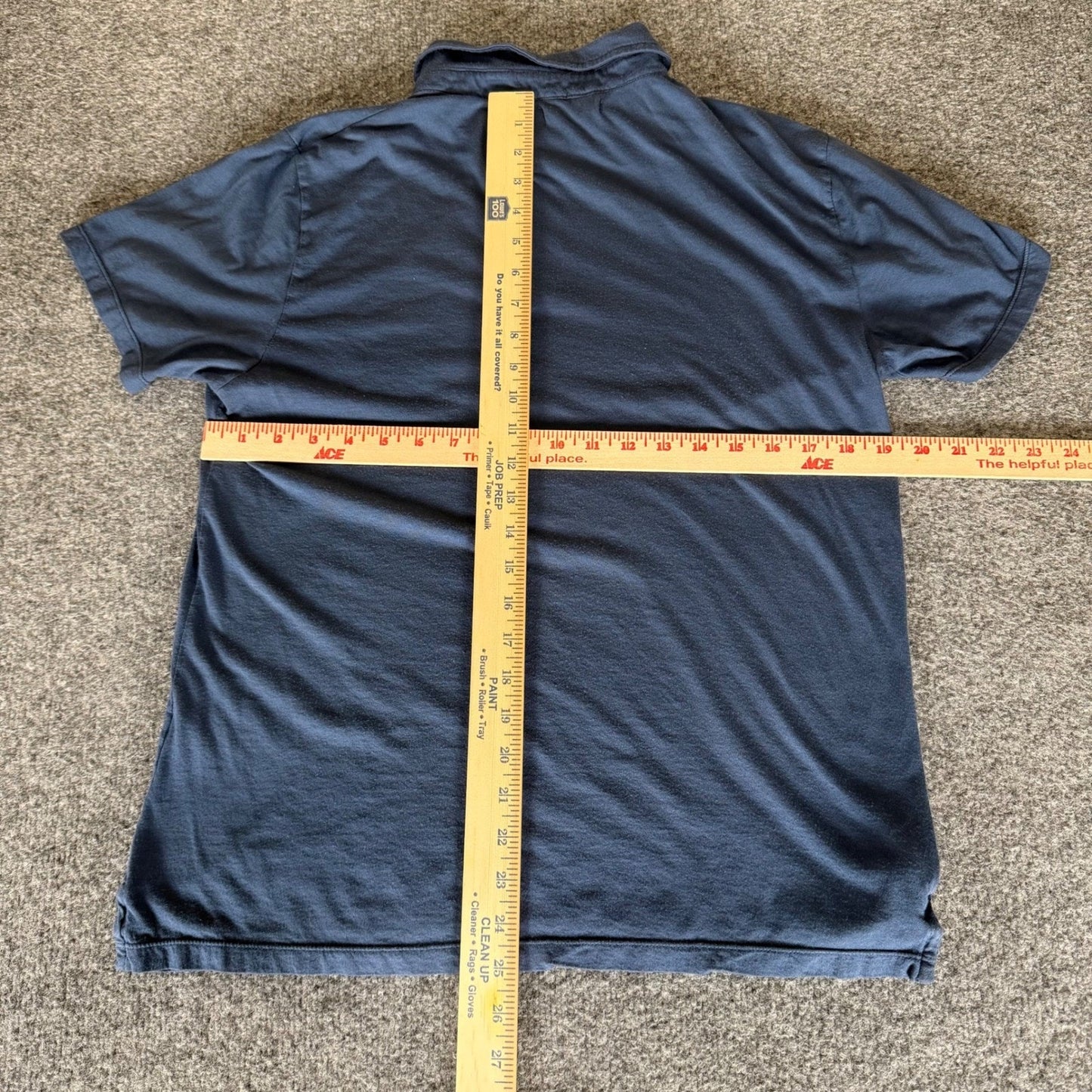 Marine Layer Polo Shirt Mens Medium Blue Short Sleeve Casual Comfort Soft Knit