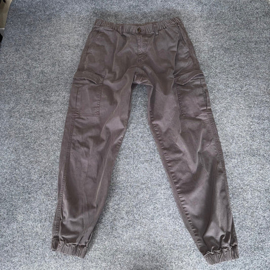 Bearbottom Clothing Mens Jogger Pants Gray Large 32x30 Casual Utility Stretch