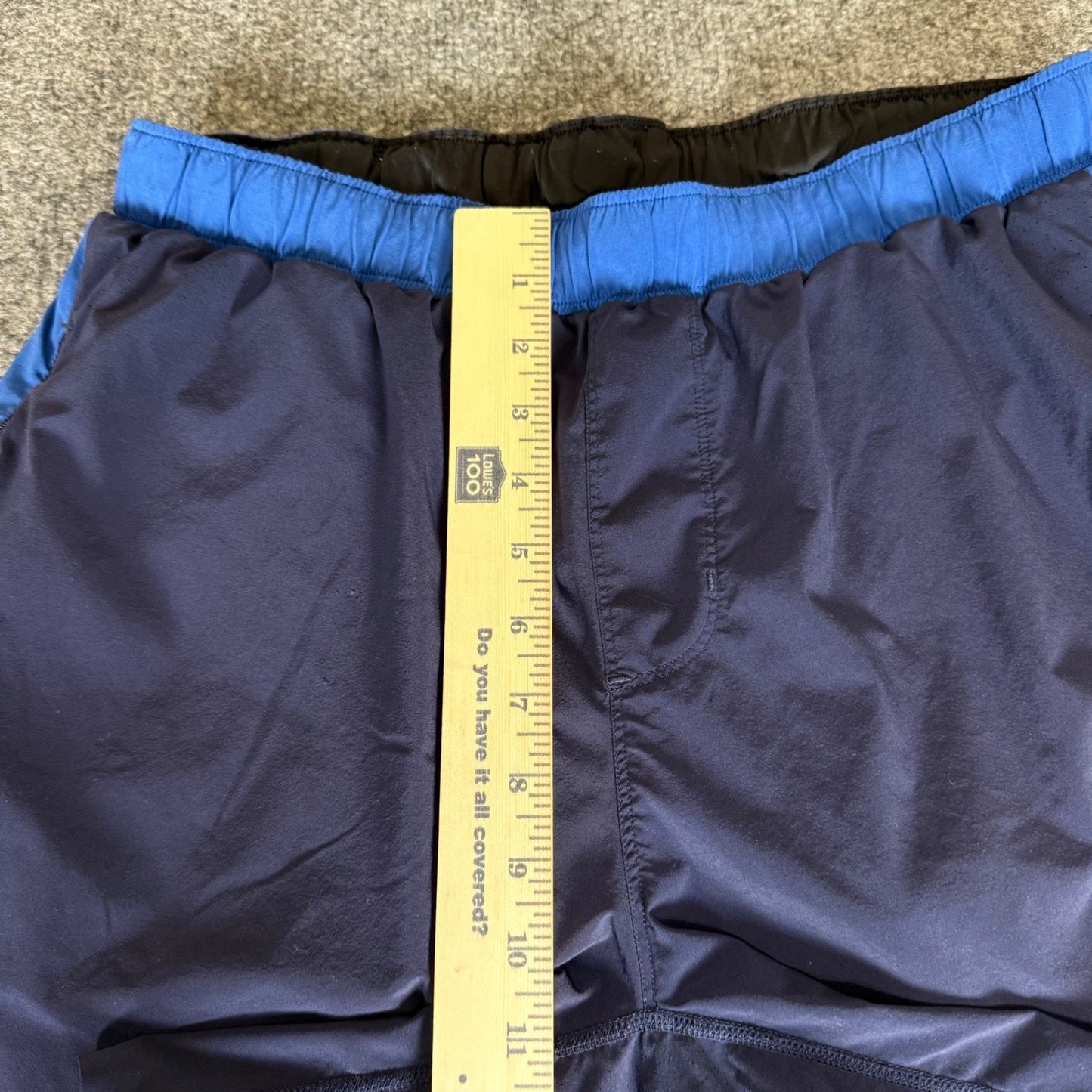 Rhone Equinox Shorts Mens Medium 30x6.5 Running Training Blue Athletic Gym
