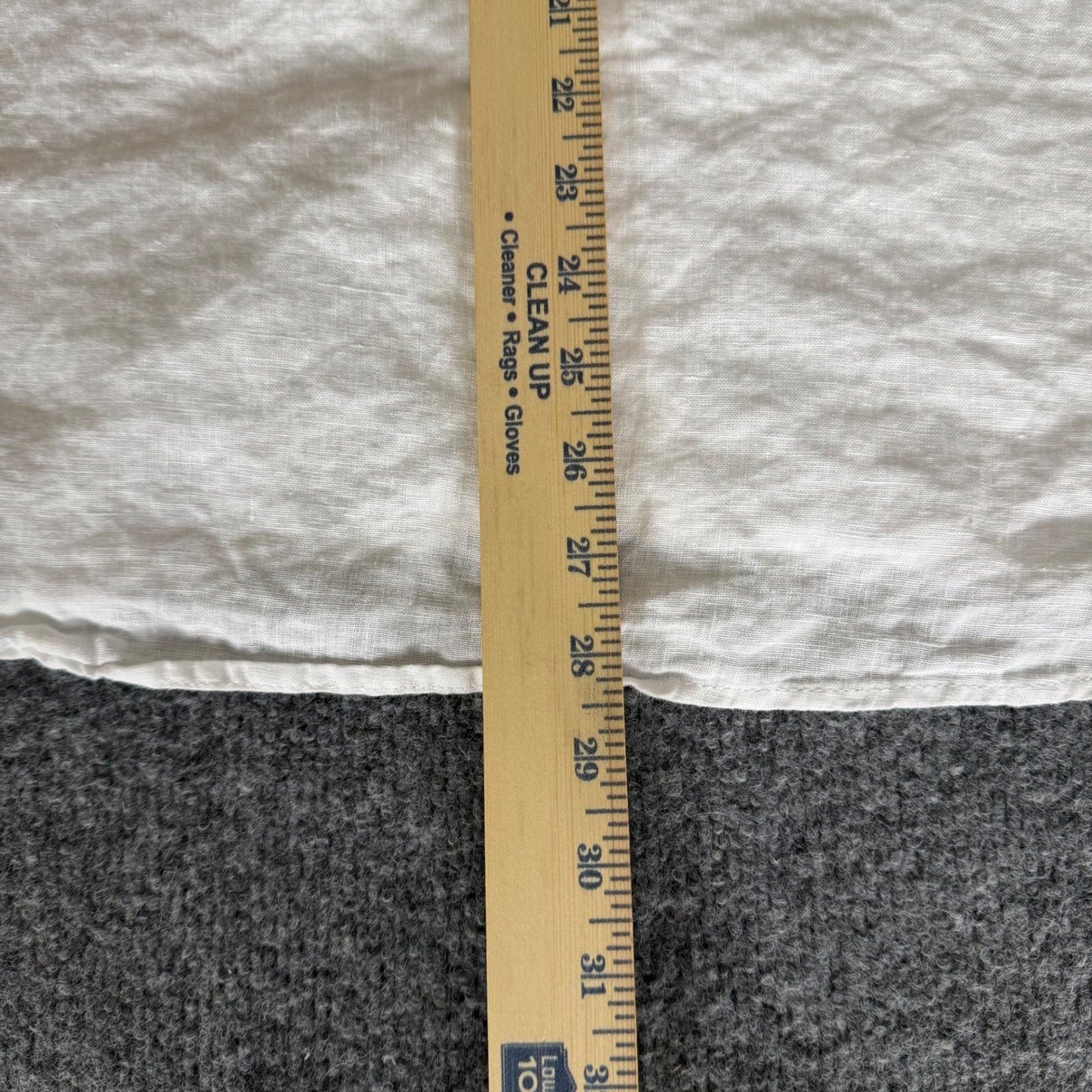 Faherty White Linen Shirt Mens Large Short Sleeve Button Up Casual Summer Beach