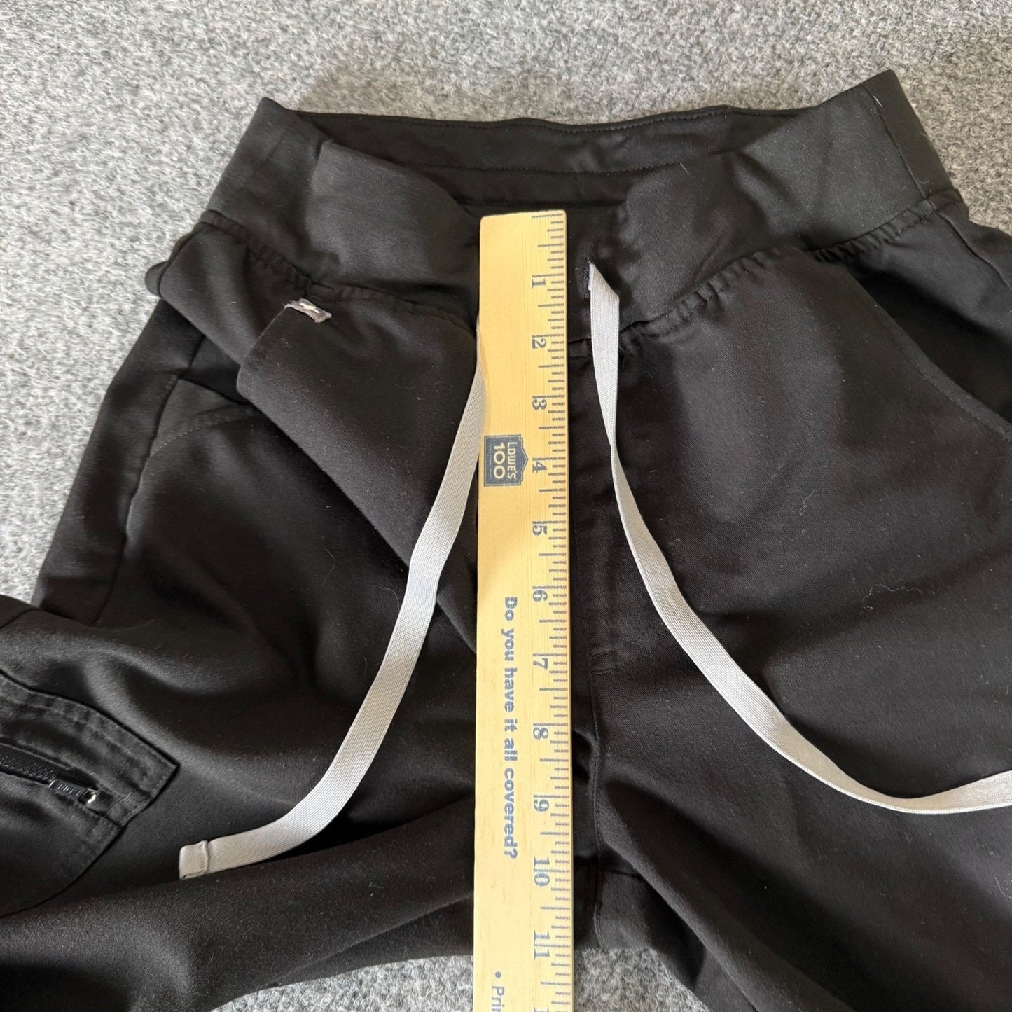 FIGS Zamora Scrub Jogger Pants Womens XS Black Medical Healthcare Doctor Uniform