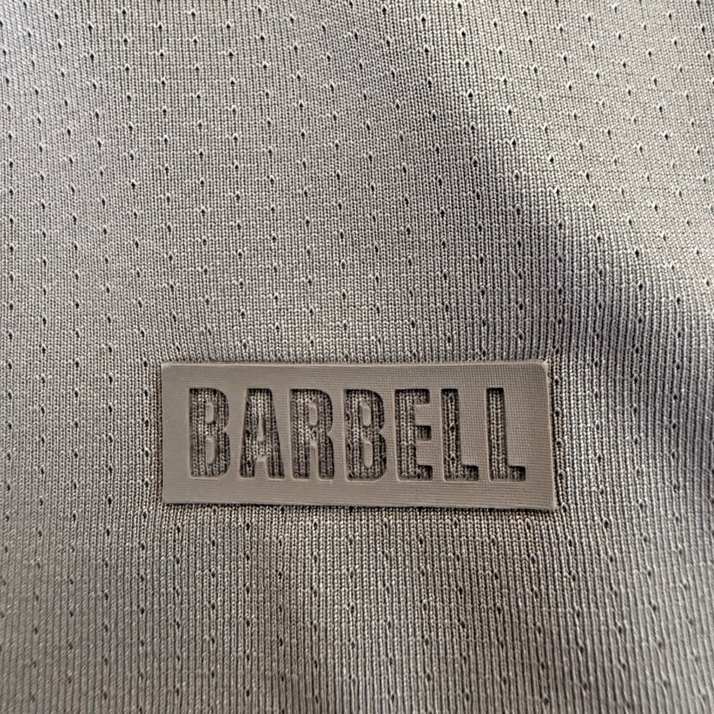 Barbell Polo Shirt Mens XL Gray Short Sleeve Performance Athleisure Golf Stretch