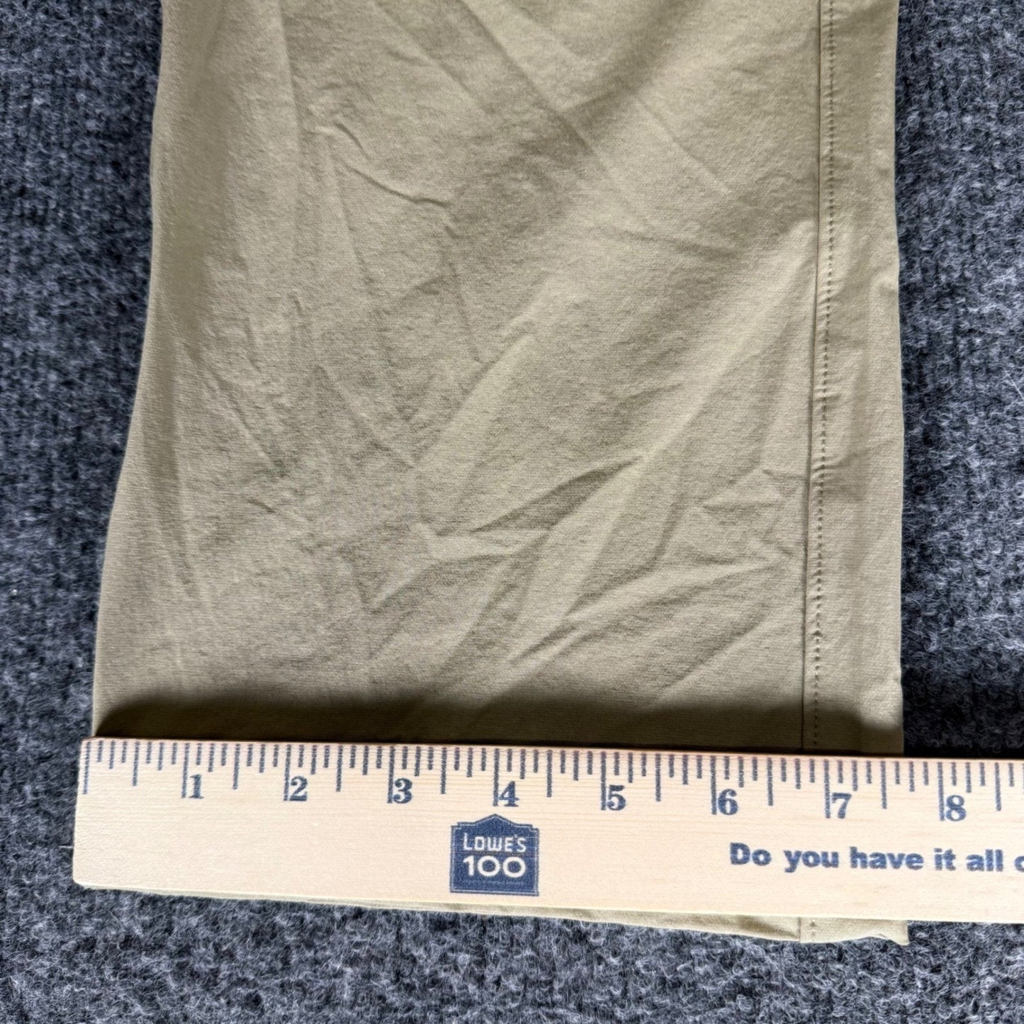 American Tall Mens 32x36 Convertible Cargo Hiking Pants Khaki Tan Outdoor Trail