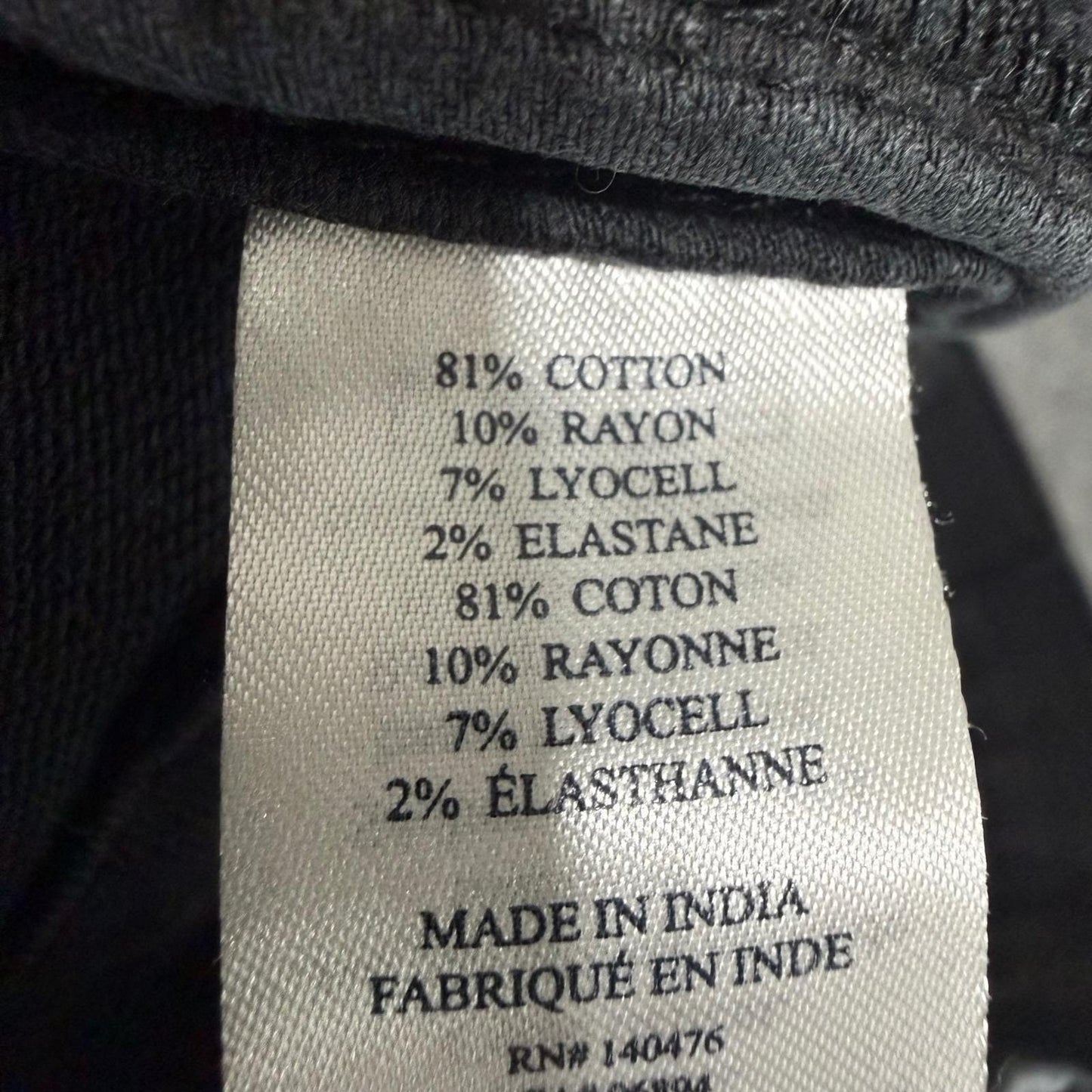 Faherty Brand Stretch Terry 5-Pocket Pant Onyx Black Mens 31x29 Denim Comfort