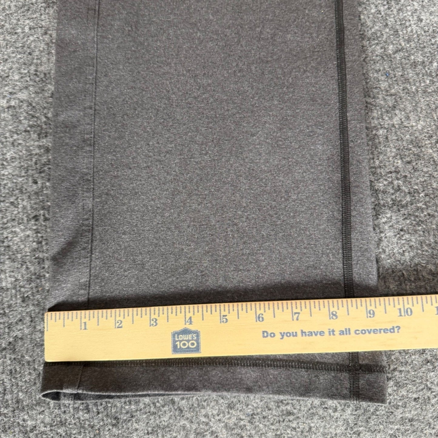 Lululemon Mens Heathered Gray Wide Leg Athletic Yoga Lounge Pants 32x32 Casual