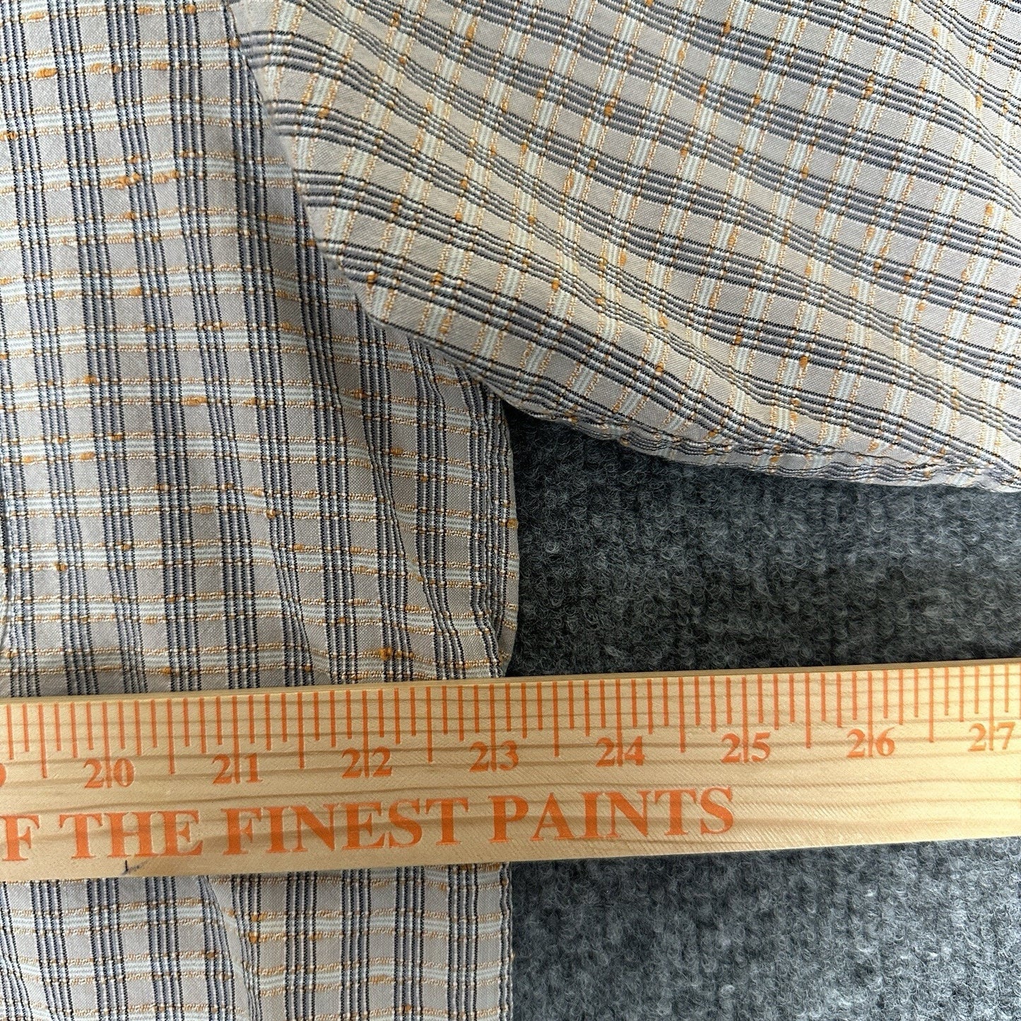 Columbia Shirt Mens Large Tan Plaid Short Sleeve Button Up Pocket Seersucker