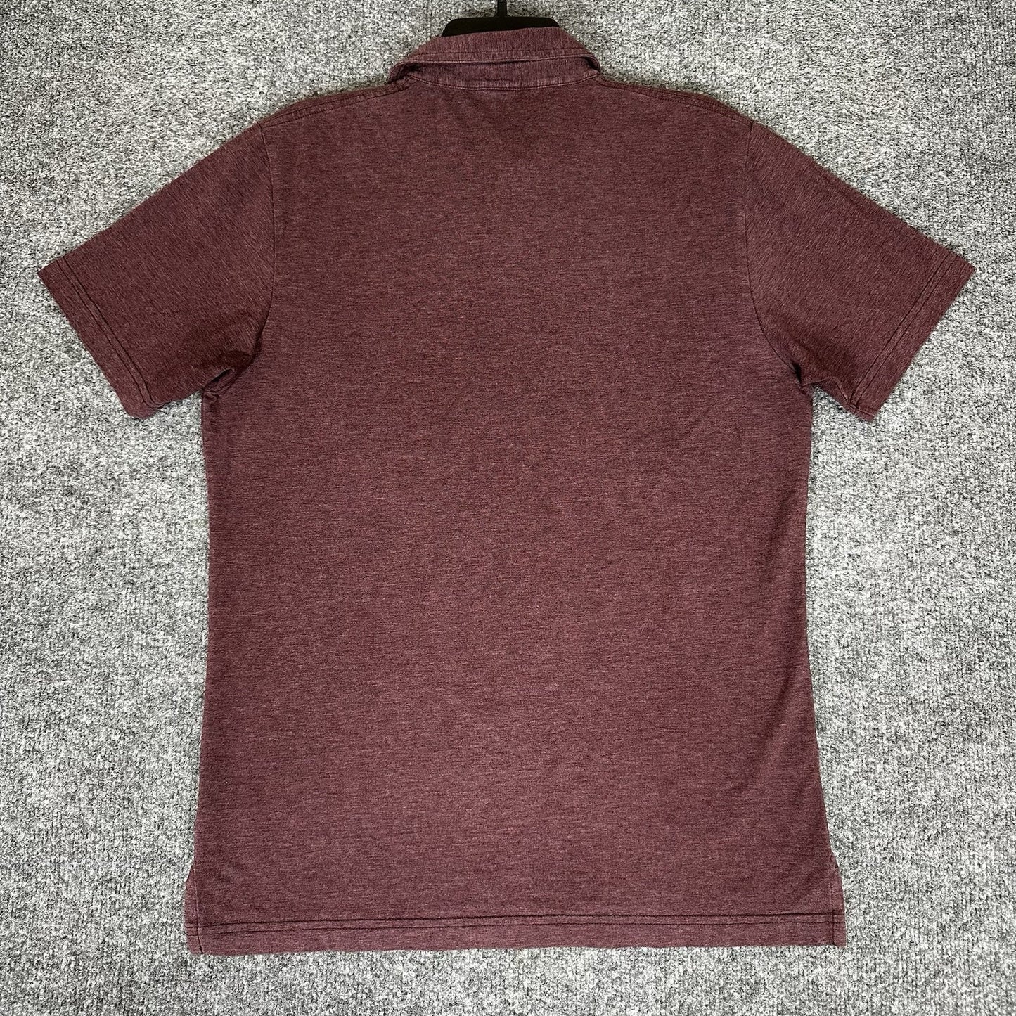 Public Rec Polo Shirt Mens Medium Maroon Short Sleeve Performance Stretch Casual