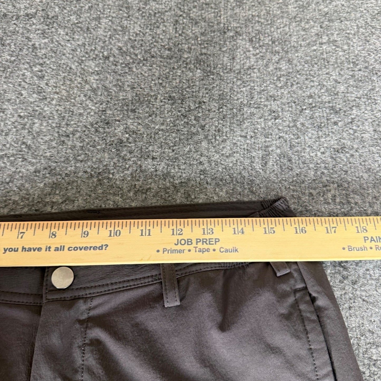 U-510 Mens Technical Performance Stretch Pants Charcoal Gray 32x27 Travel Chino